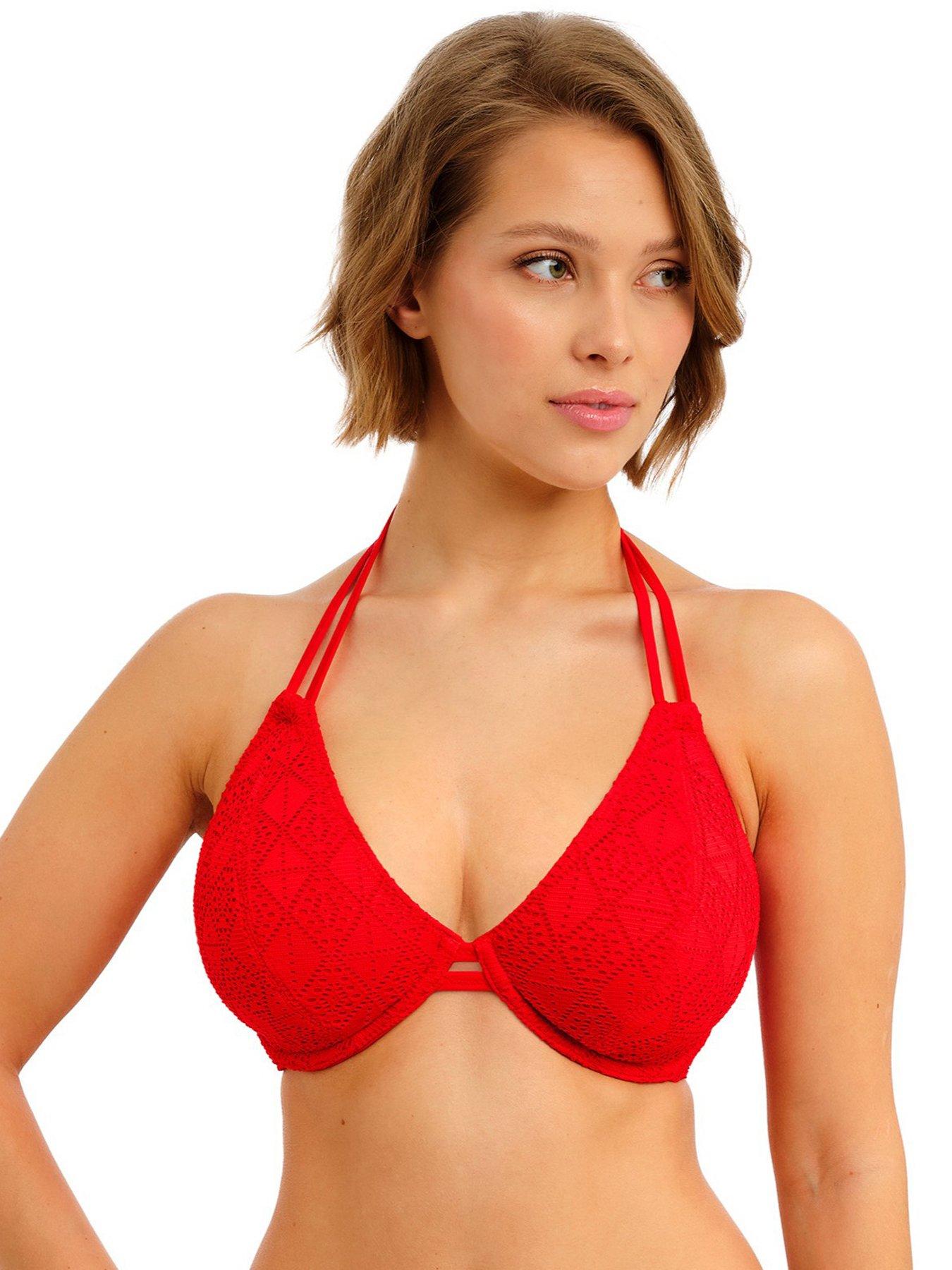 Freya Nomad Nights Underwire Halter Bikini Top - Lava