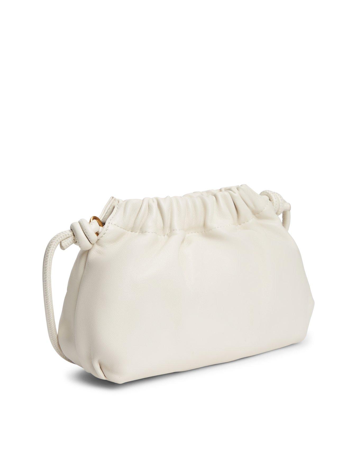 Image 2 of 4 of Tommy Hilfiger Th Soft Leather Crossover Bag - Cream