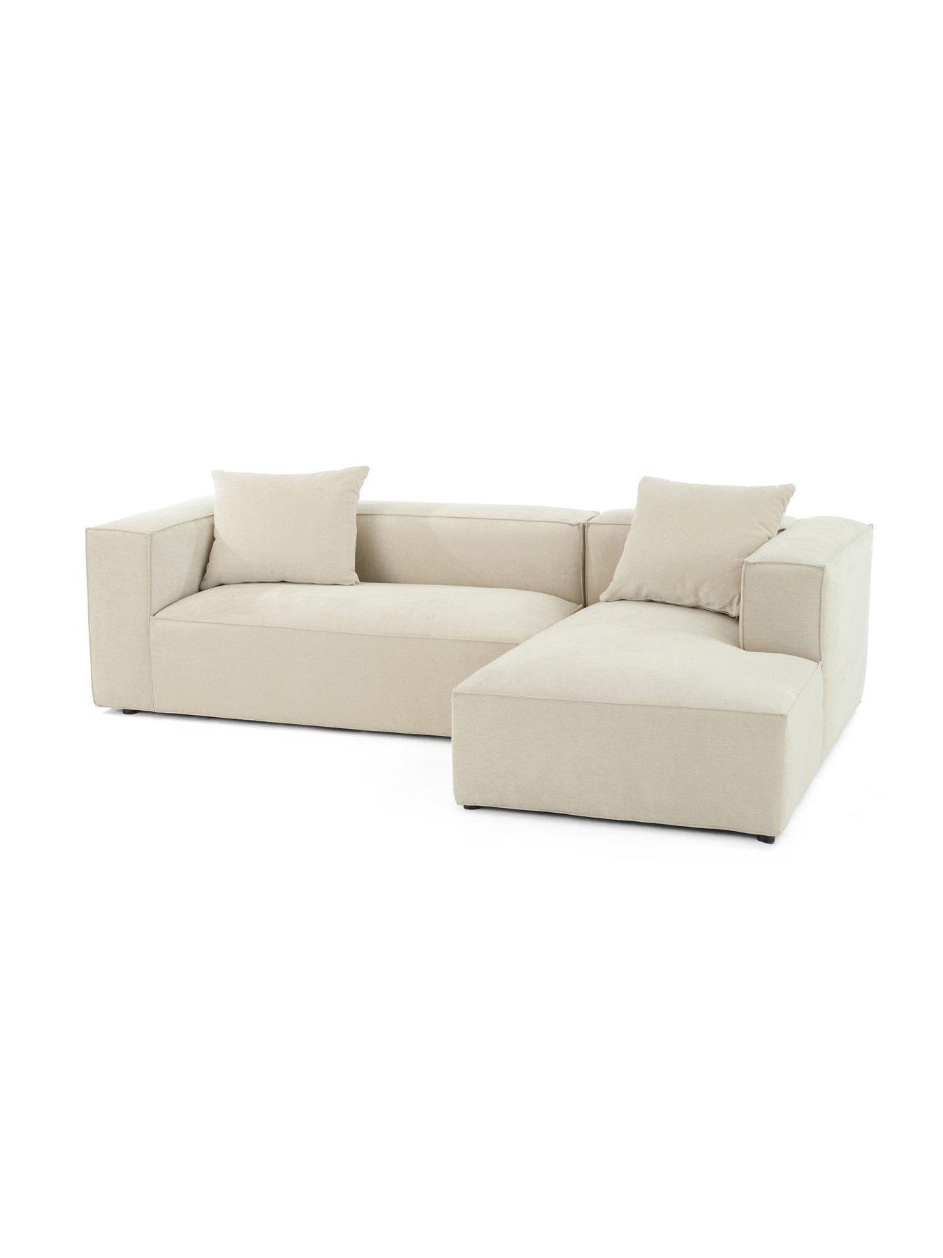 Image 3 of 7 of The Very Collection Larsen Rh Corner Chaise + Fs