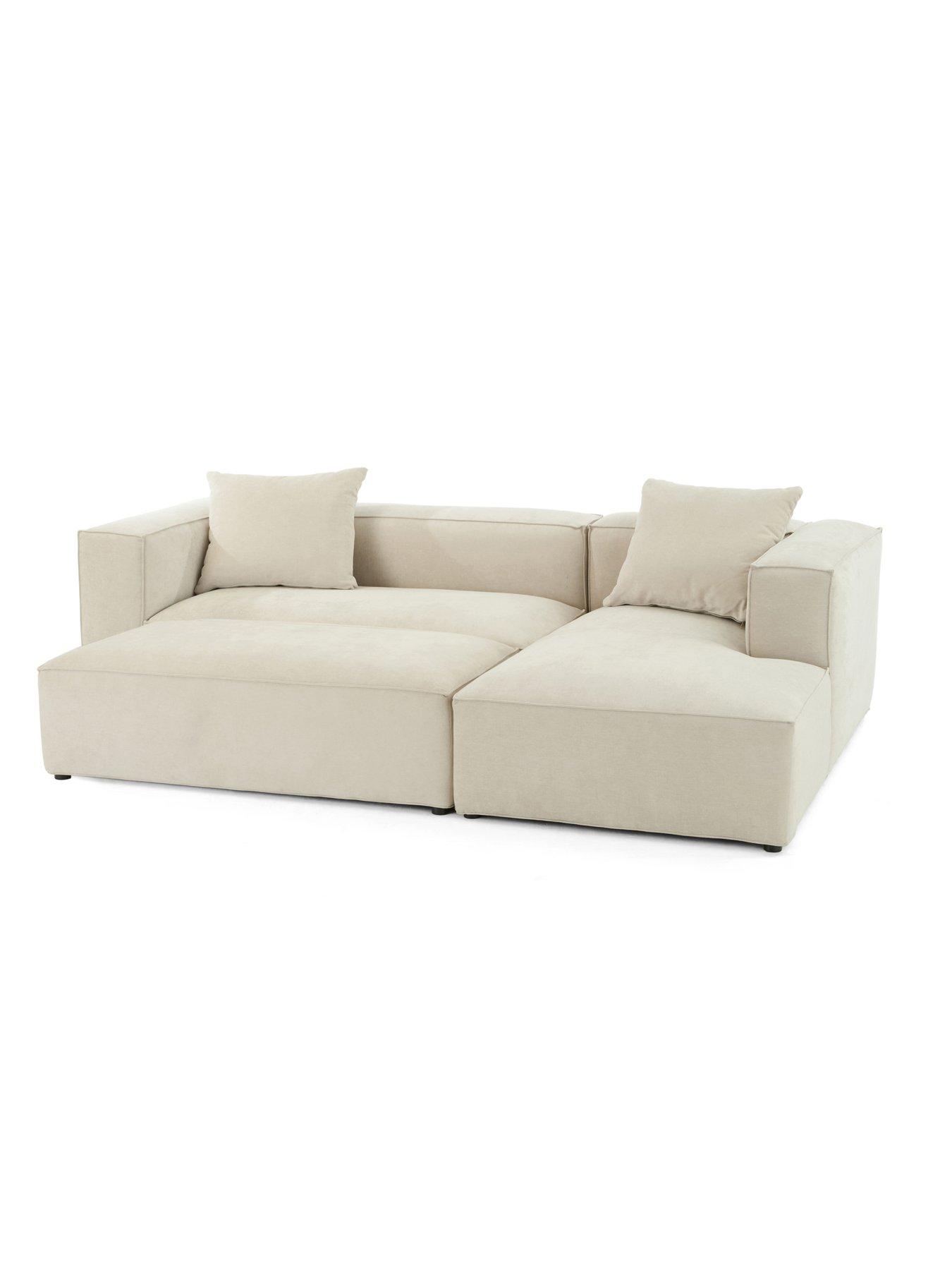 Image 5 of 7 of The Very Collection Larsen Rh Corner Chaise + Fs