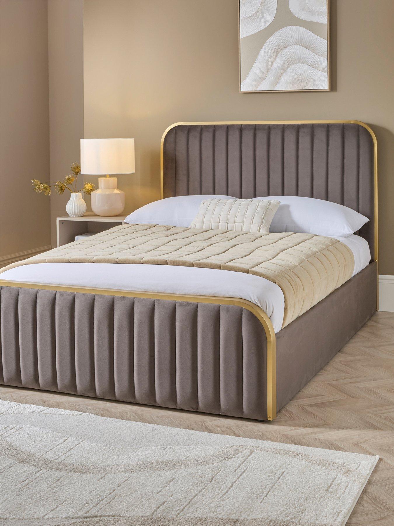 The Very Collection Muse Lift Up Bed with Mattress Options (Buy  &  SAVE!) - Charcoal - FSC® Certified