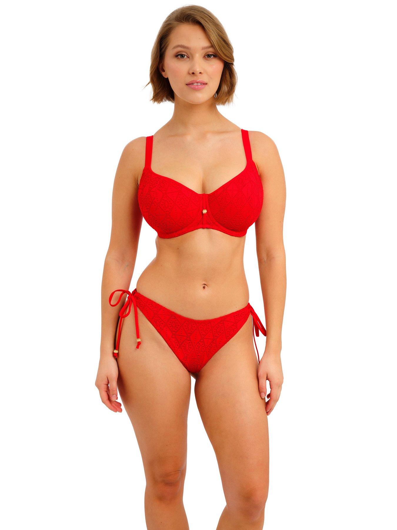 Freya FREYA NOMAD NIGHTS HIGH LEG BIKINI BRIEF - LAVA