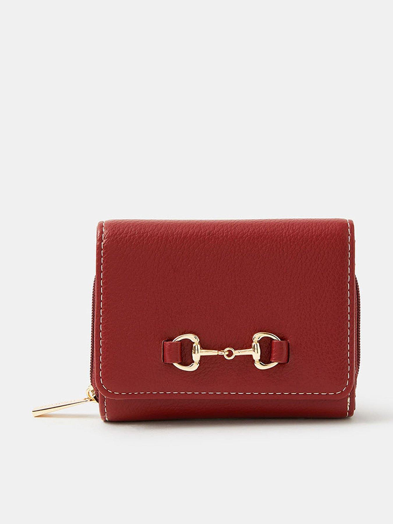 Accessorize Horsebit Tri-fold Purse
