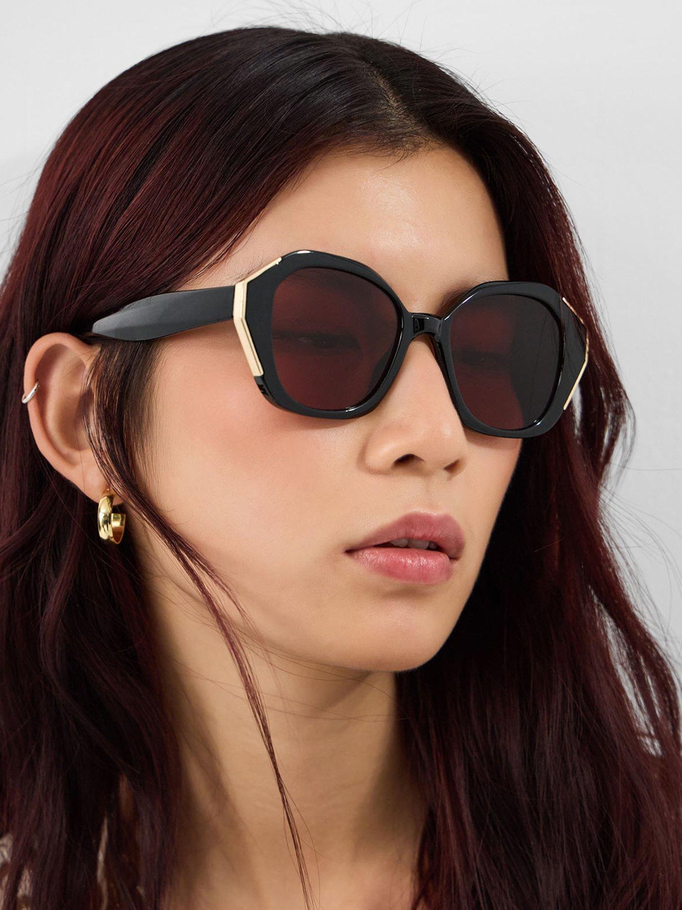 Image 2 of 3 of Accessorize Oversized Geometric Sunglasses