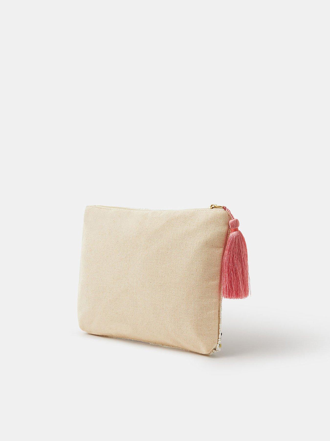 Image 2 of 3 of Accessorize Embroidered Floral Sequin Pouch