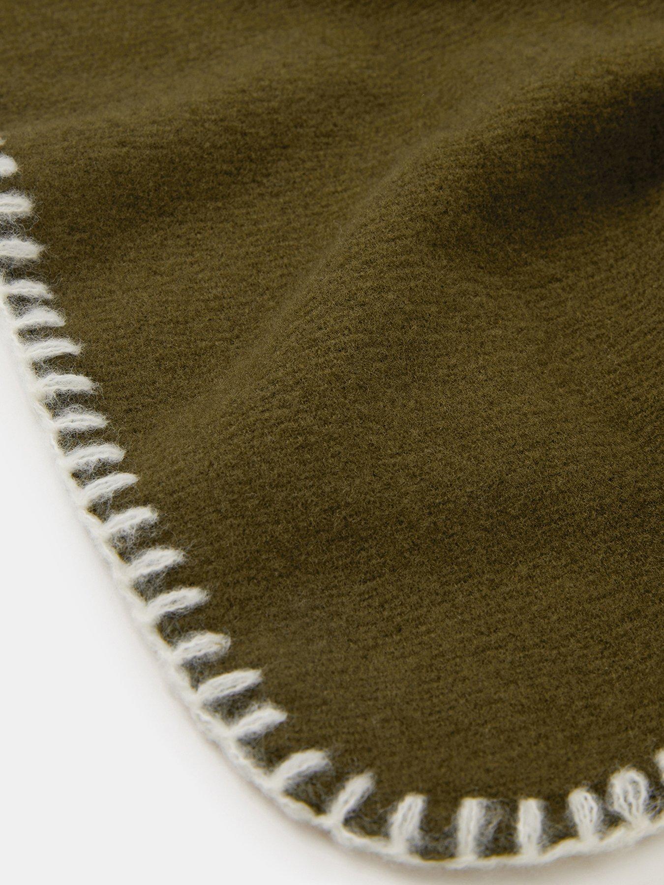 Image 2 of 2 of Accessorize Stitched Edge Blanket Scarf