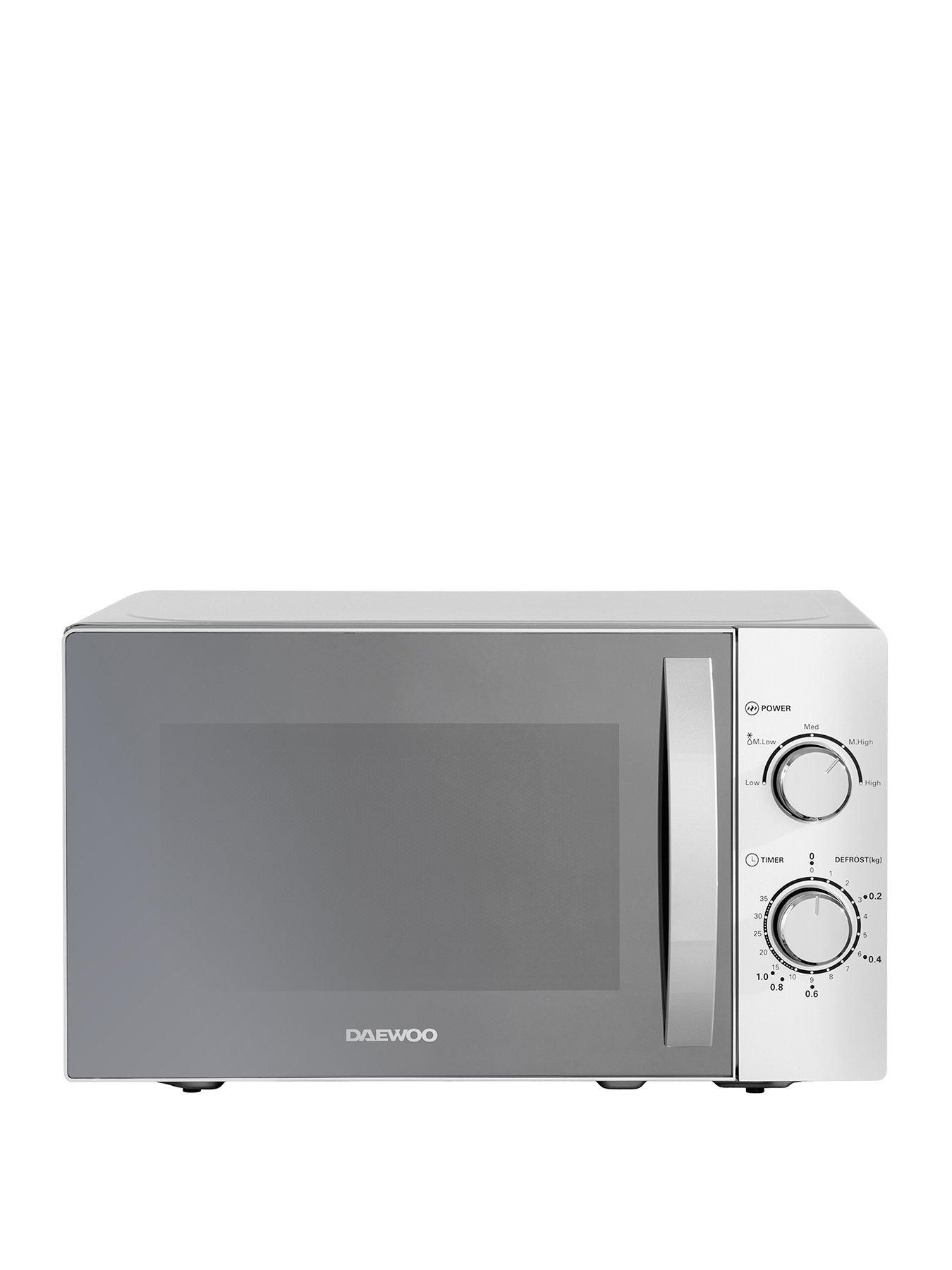 Daewoo New 800W 20L Capacity Microwave - Silver