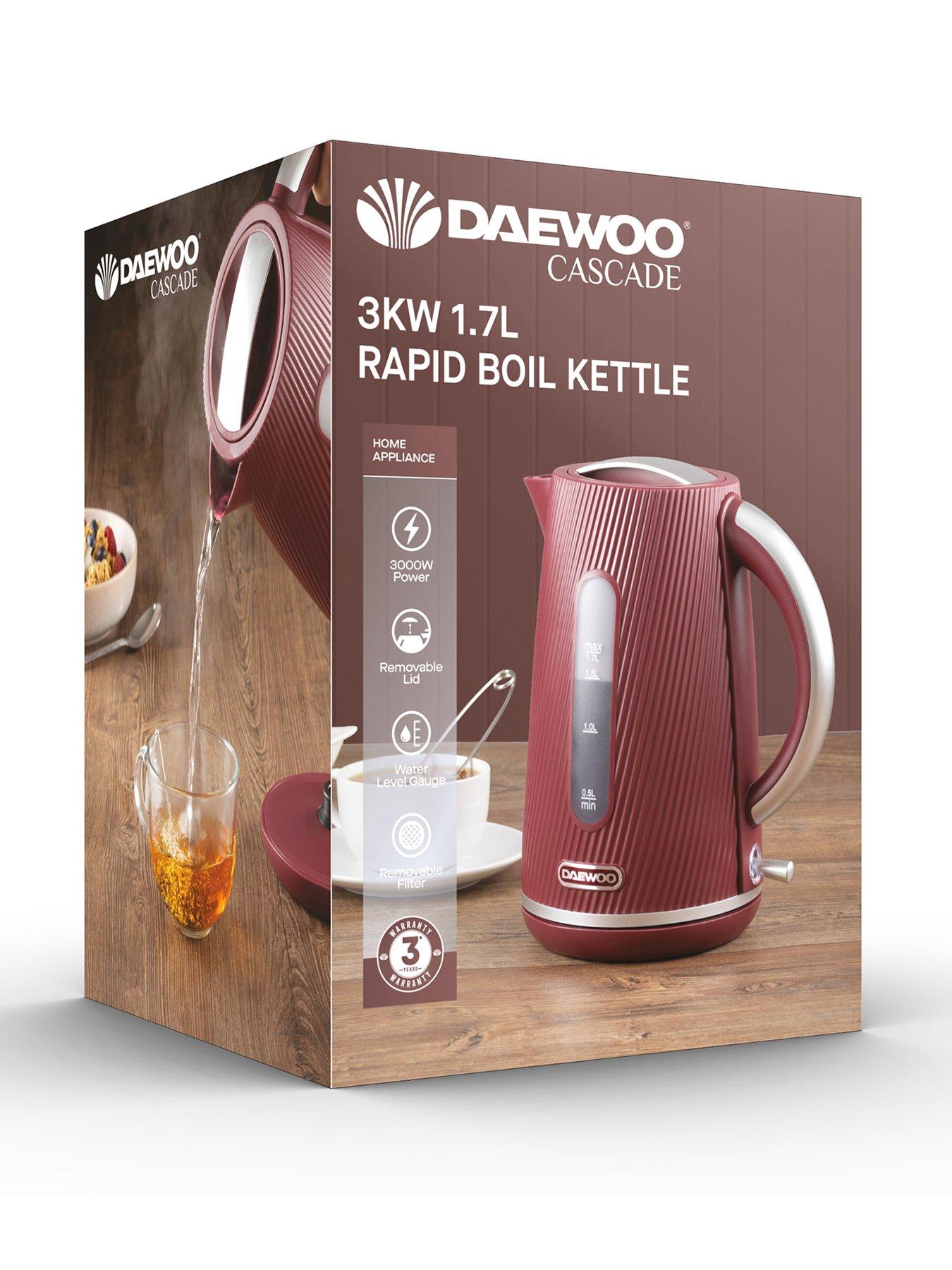 Daewoo Cascade 1.7L 3KW Kettle - Ruby
