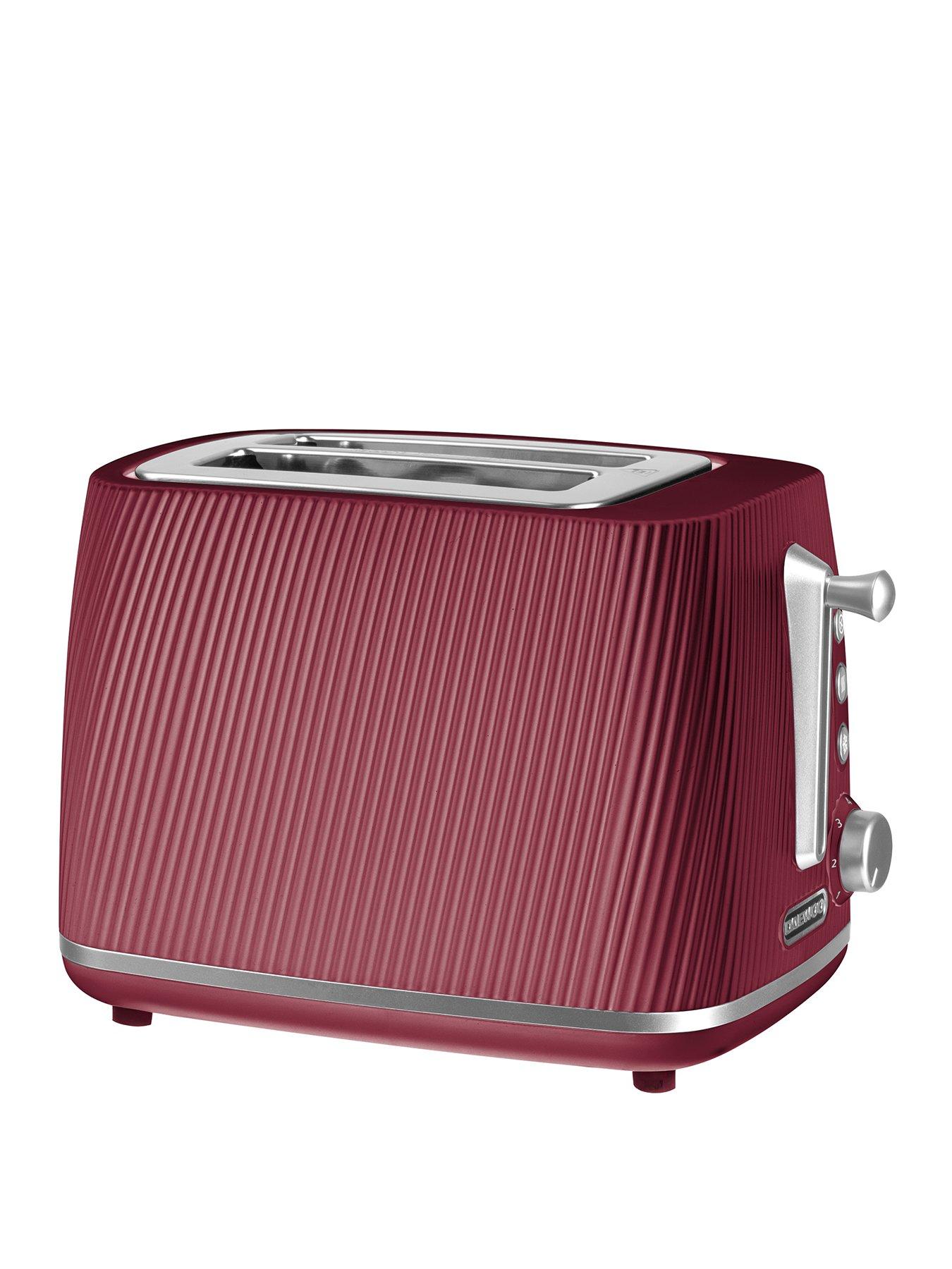 Daewoo Cascade 2 Slice Toaster - Ruby