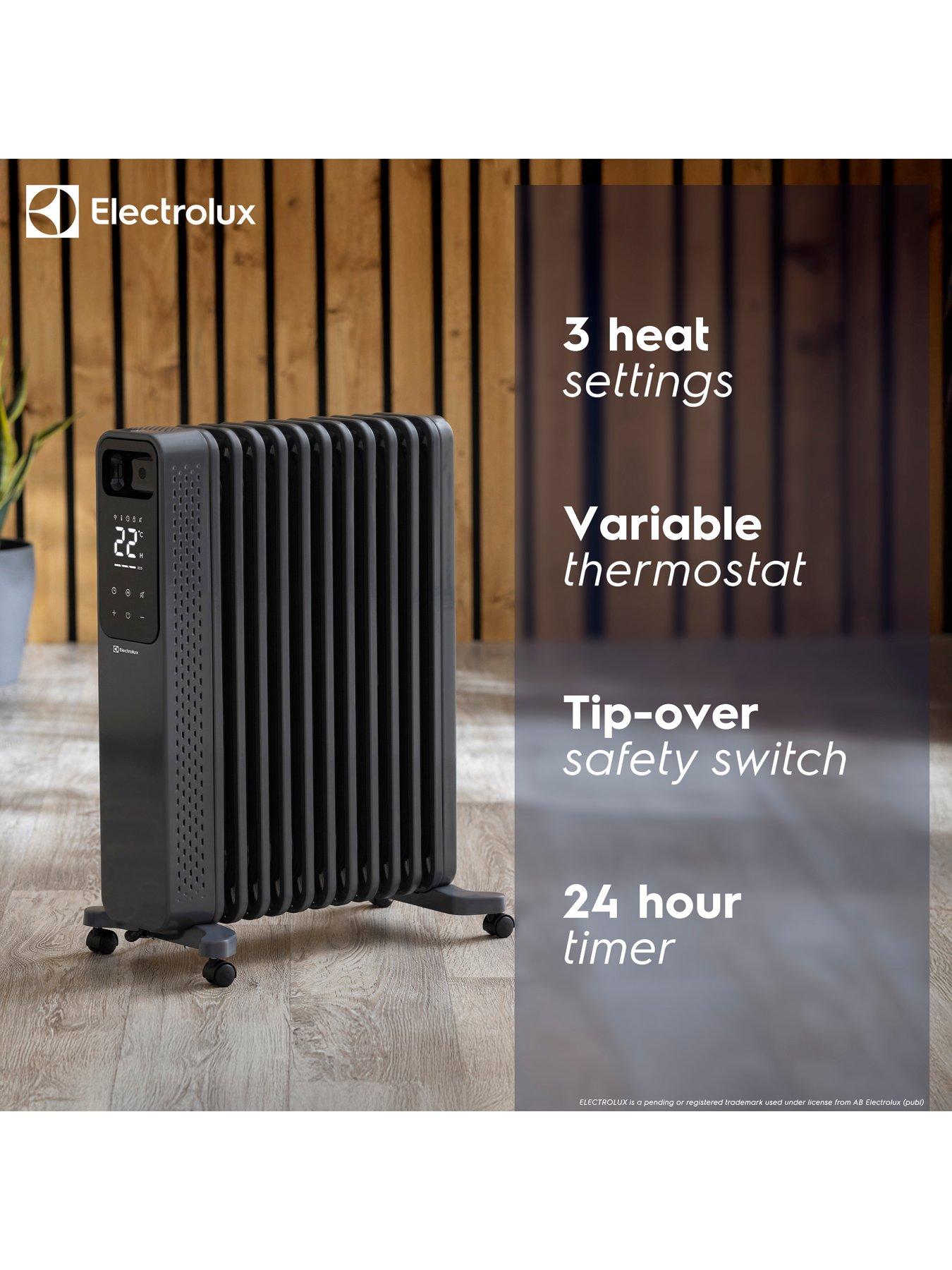 Image 2 of 6 of Electrolux 2400W Oil Filled Radiator&nbsp;- Matte Grey&nbsp;
