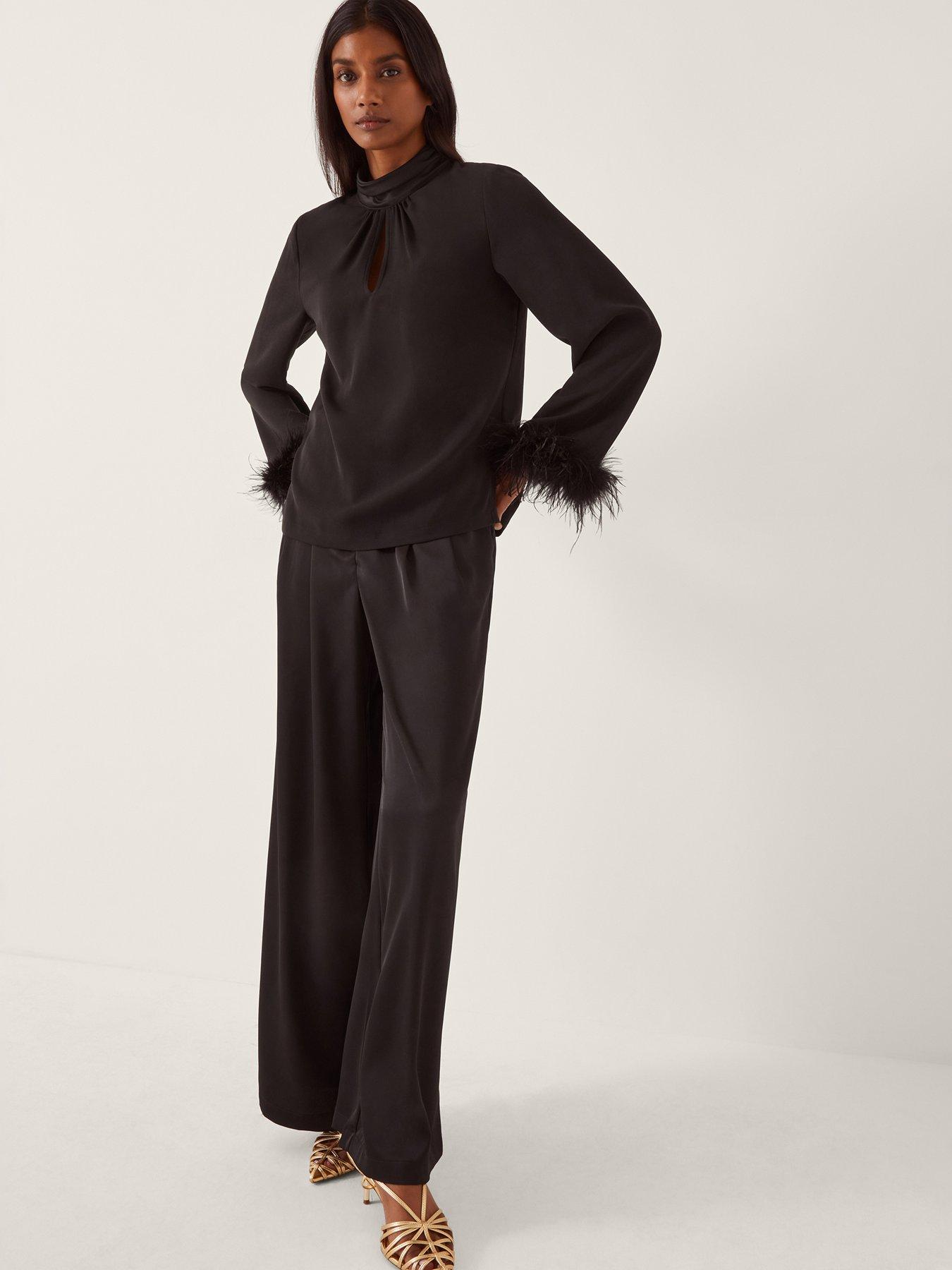 Monsoon Luella Feather Top - Black