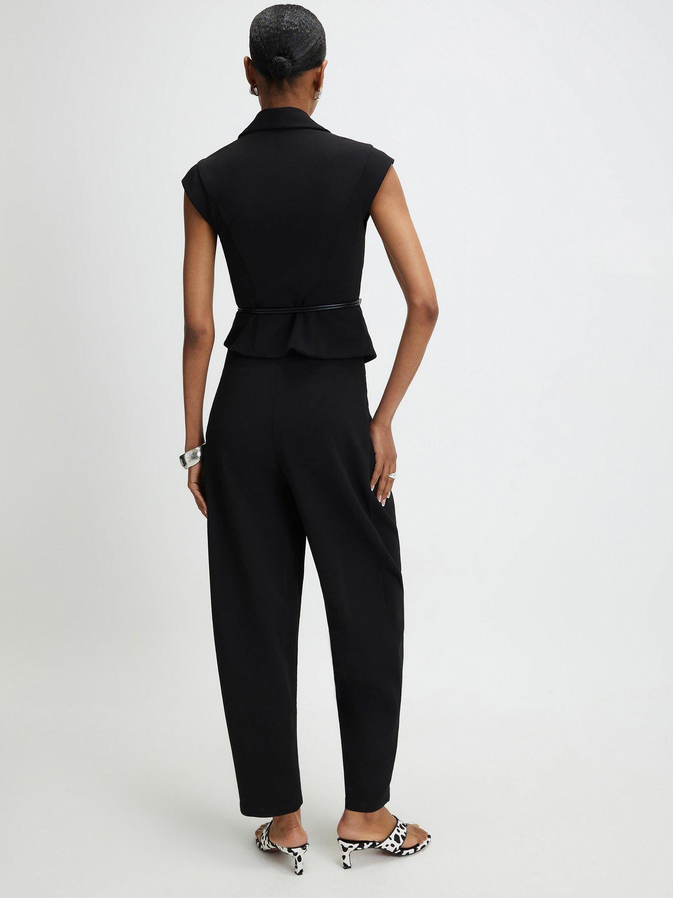 Image 2 of 4 of River Island Tapered Trouser - Black