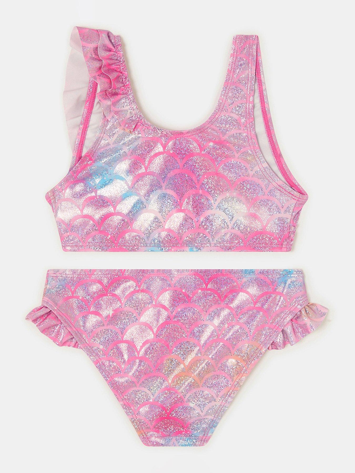 Image 2 of 3 of Accessorize Girls Mermaid Bikini - Pink