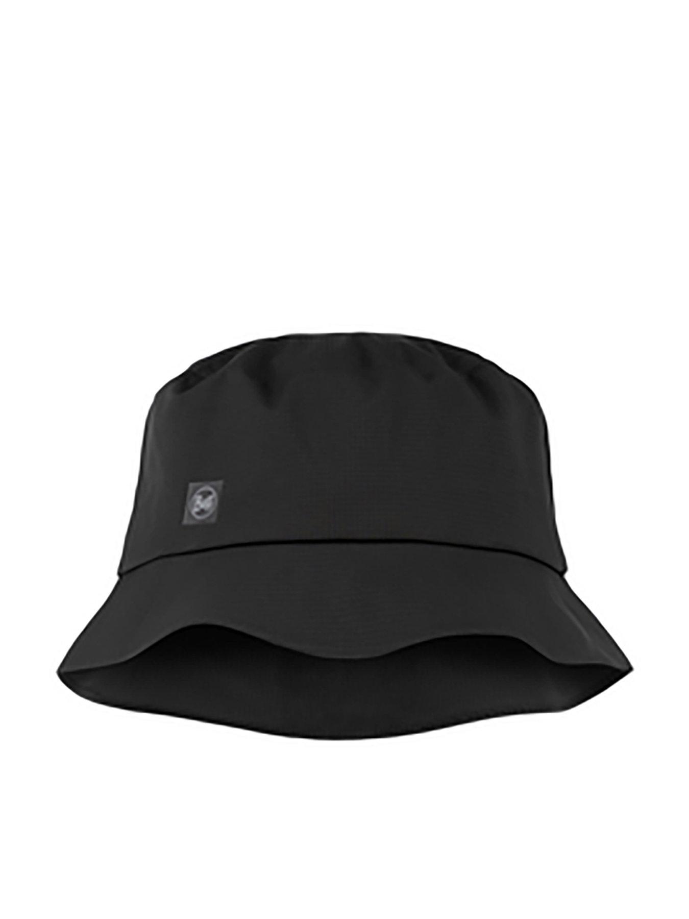 Buff Rain Bucket Hat Solid-black
