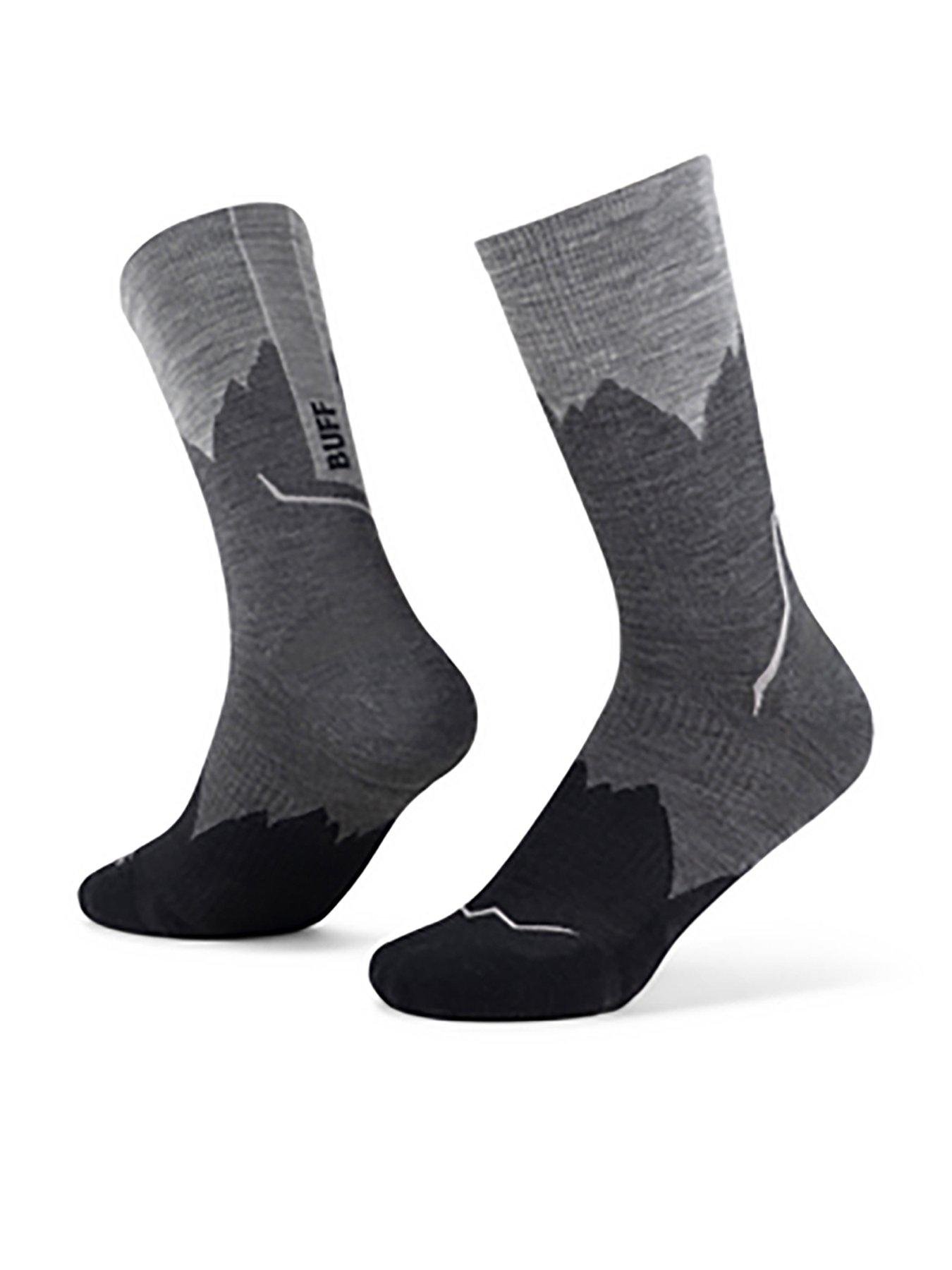 Image 1 of 1 of Buff Merino Lightweight Crew Sock Lwc3-black