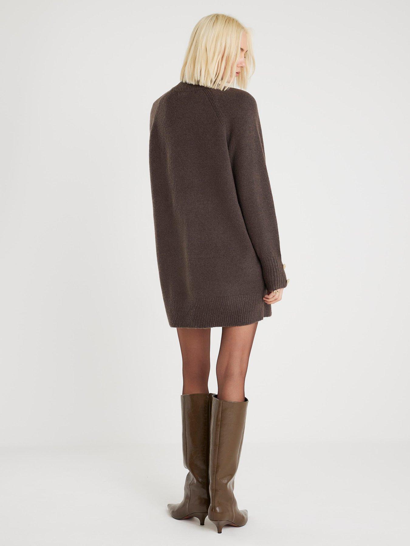 River Island Cosy Jumper Dress - Brown | Very
