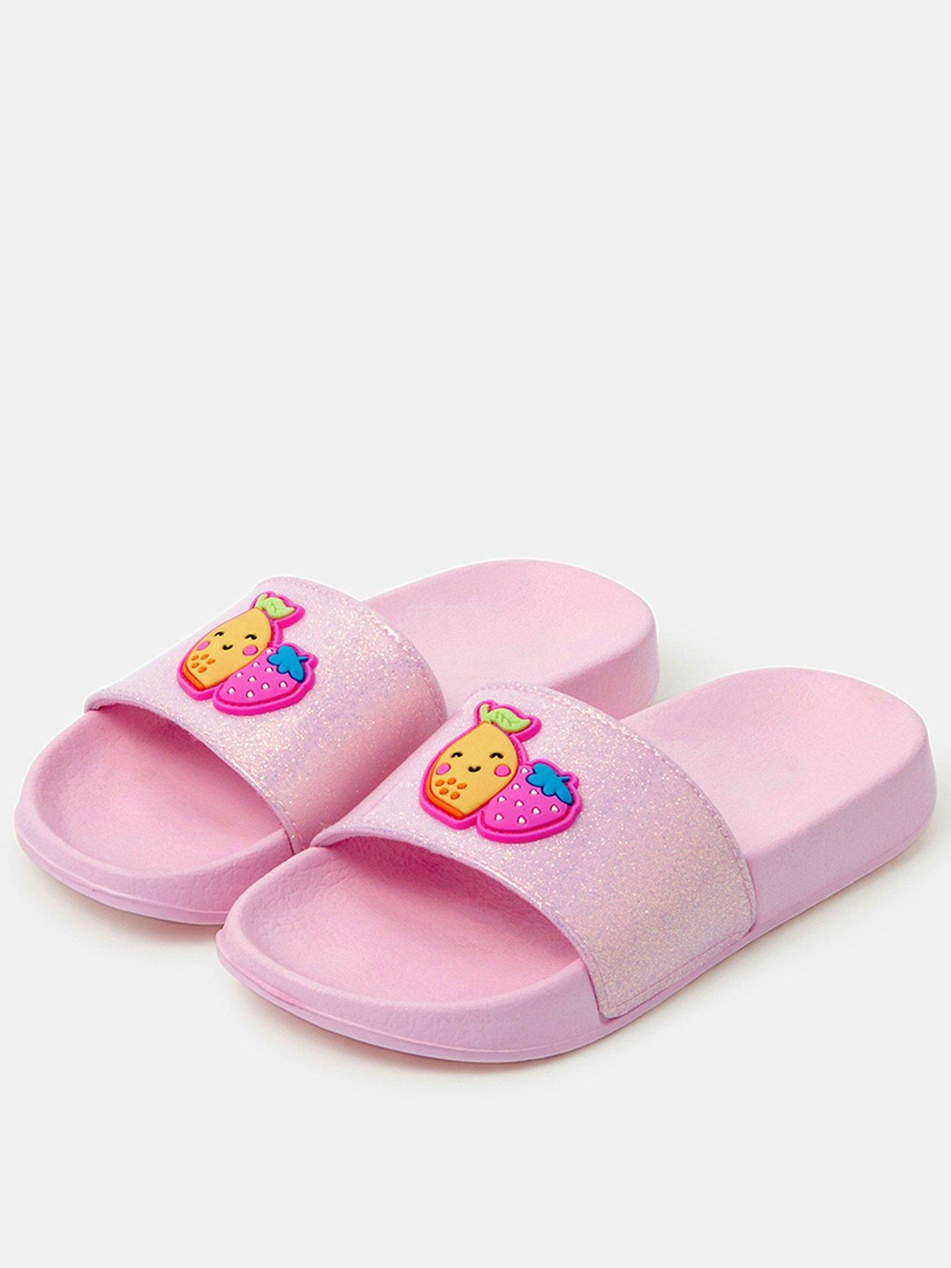 Image 1 of 3 of Accessorize Girls Fruit Sliders - Pink