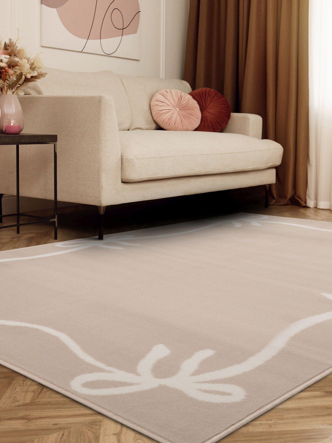 The Very Collection Maestro Bow Border Rug - Natural