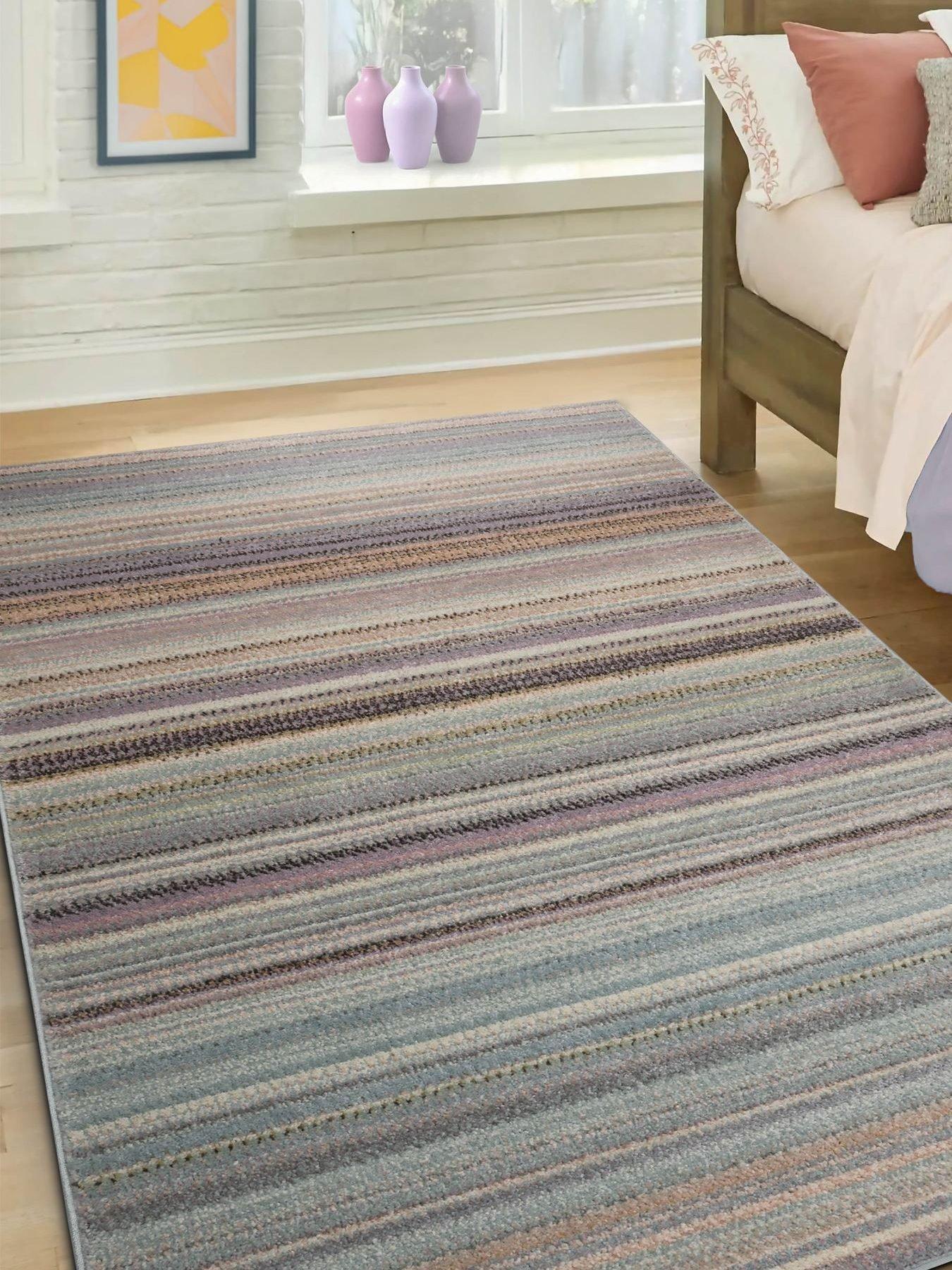 Image 1 of 5 of The Very Collection Echo Pastel Stripe Rug