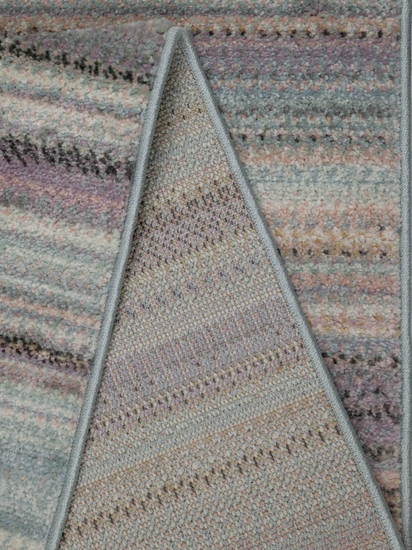 Image 4 of 5 of The Very Collection Echo Pastel Stripe Rug