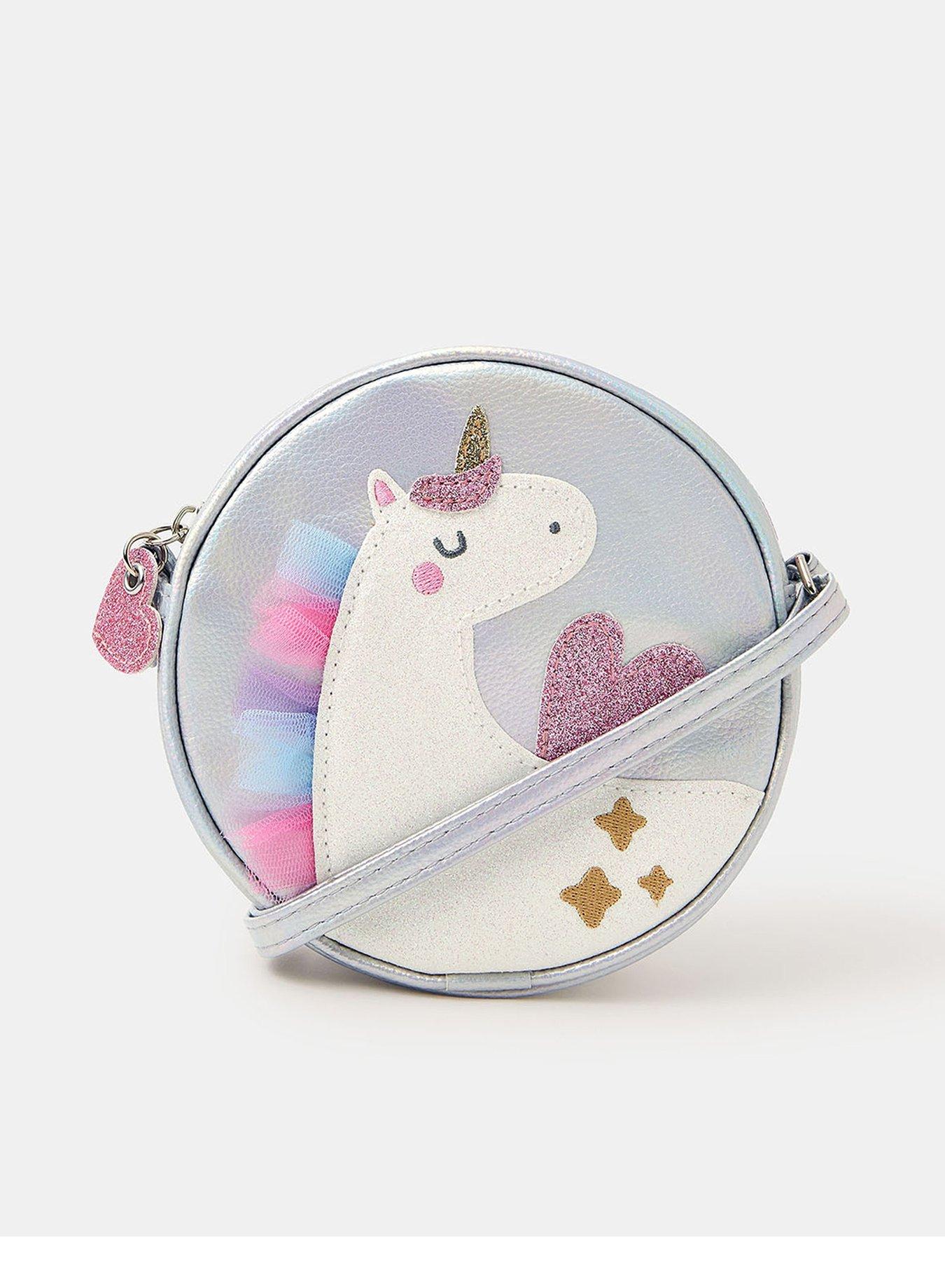 Accessorize Girls Unicorn Cross Body Bag - Multi