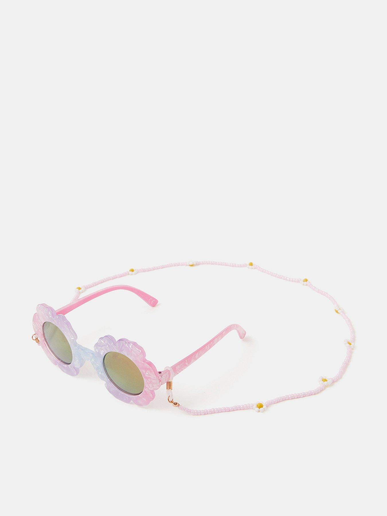 Accessorize Girls Flower Sunglasses Bundle - Pink