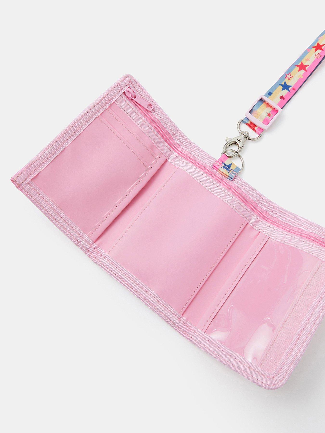 Image 2 of 3 of Accessorize Girls Star Print Wallet And Lanyard - Multi