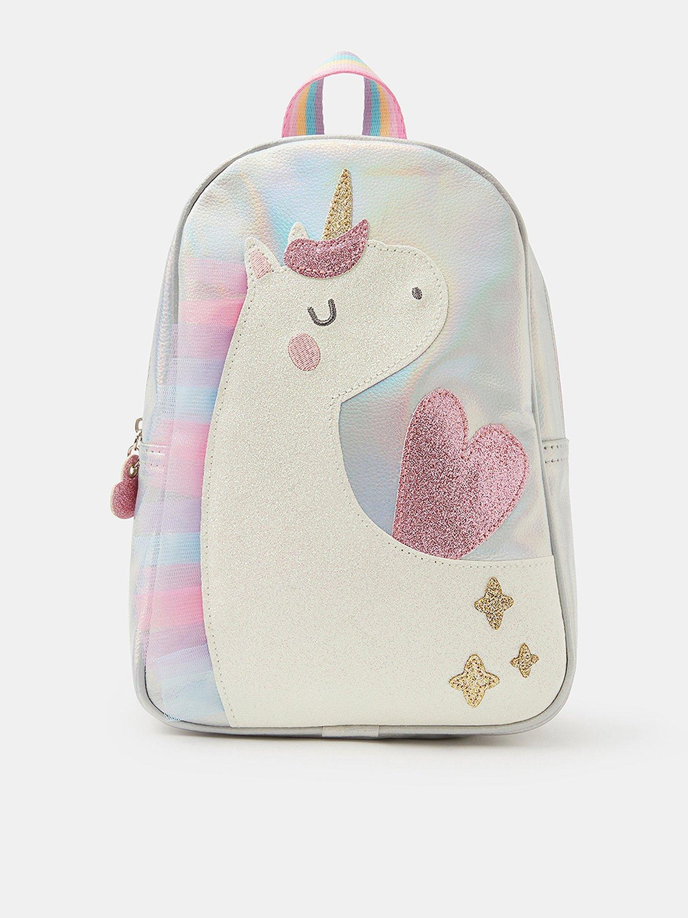Accessorize Girls Unicorn Backpack - Silver