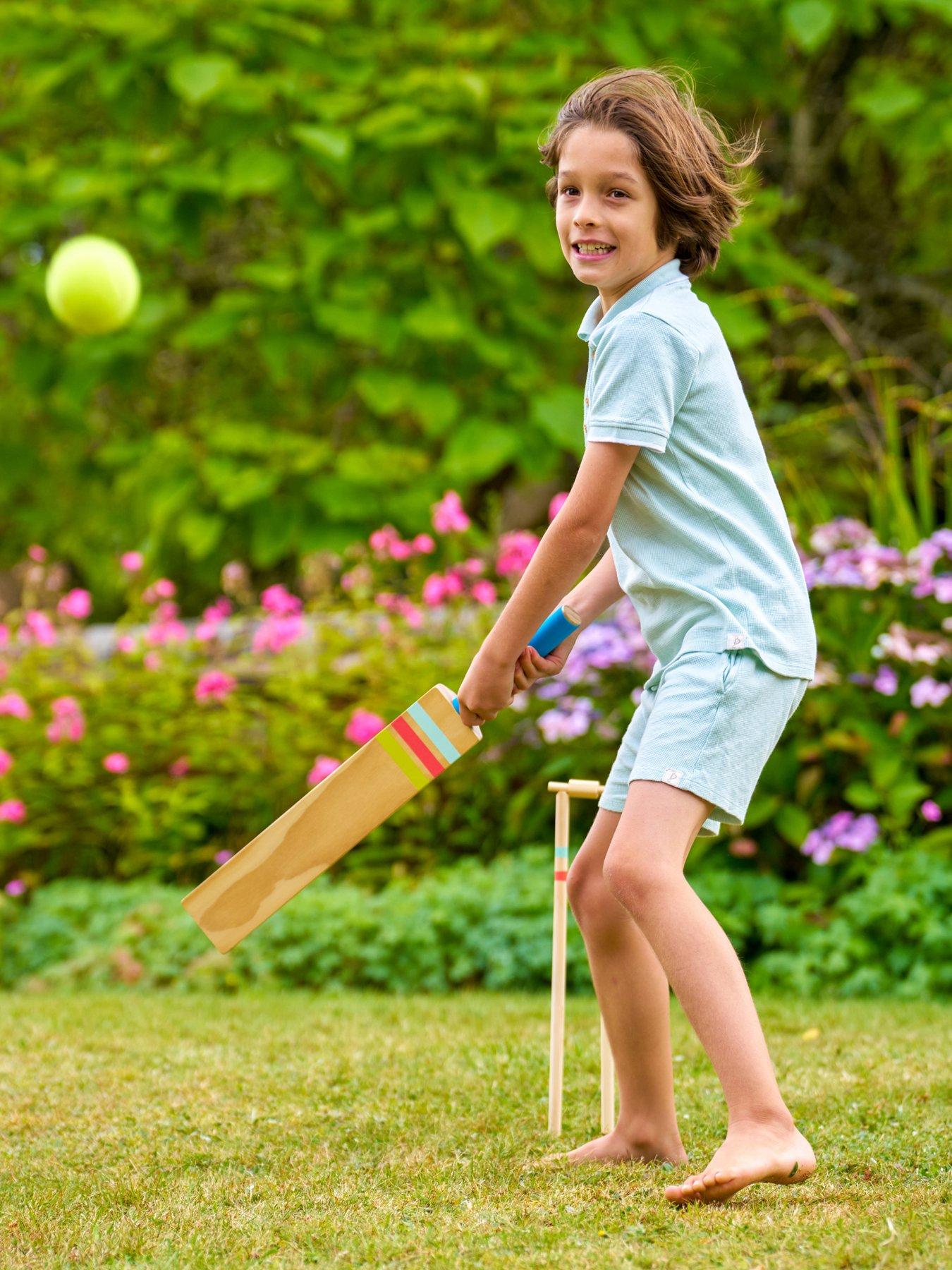 Image 1 of 7 of TP TP WOODEN CRICKET SET