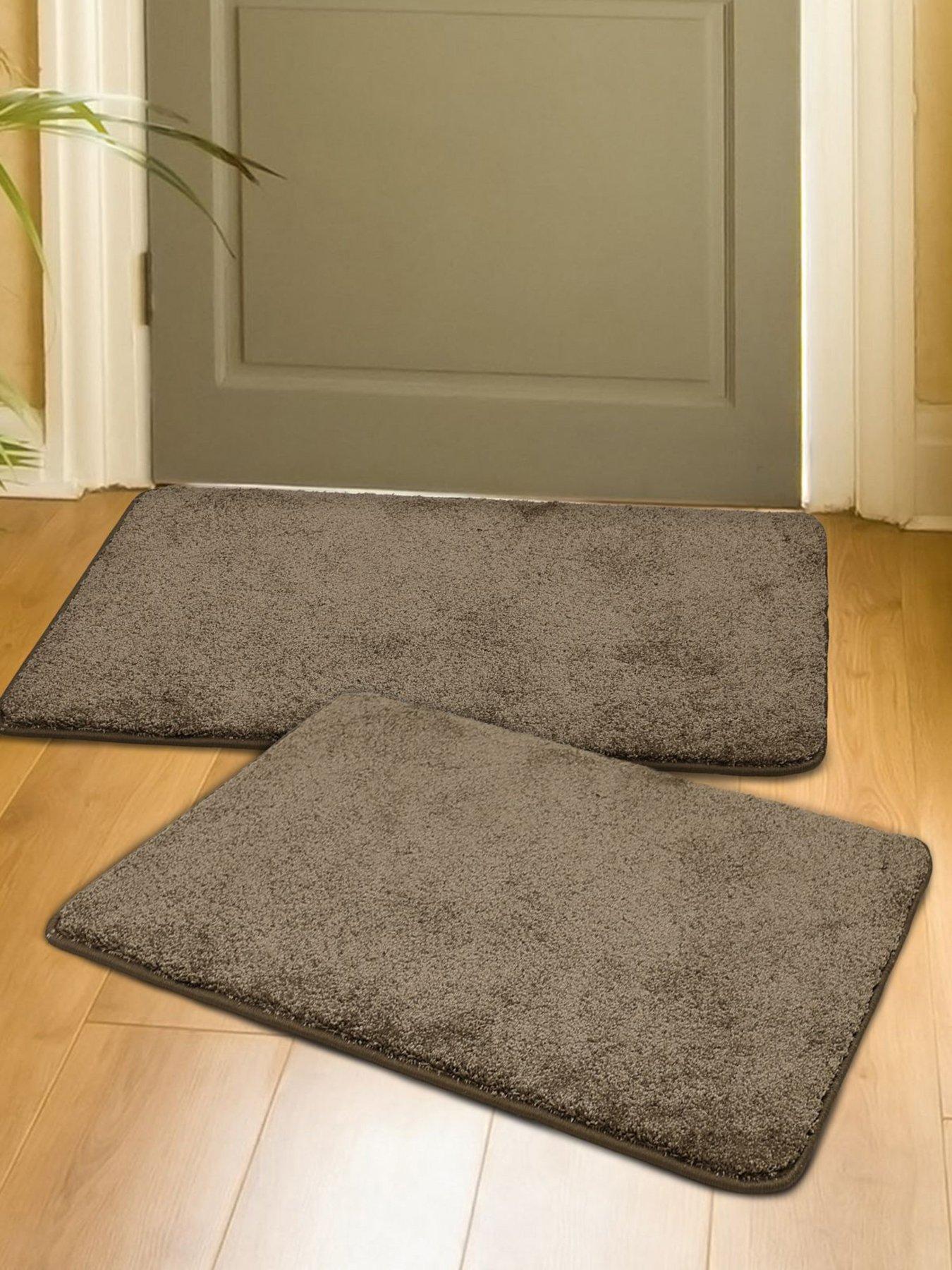 The Very Collection Scattamat Pack Of 2 Doormats 50 X 80cm. - Charcoal