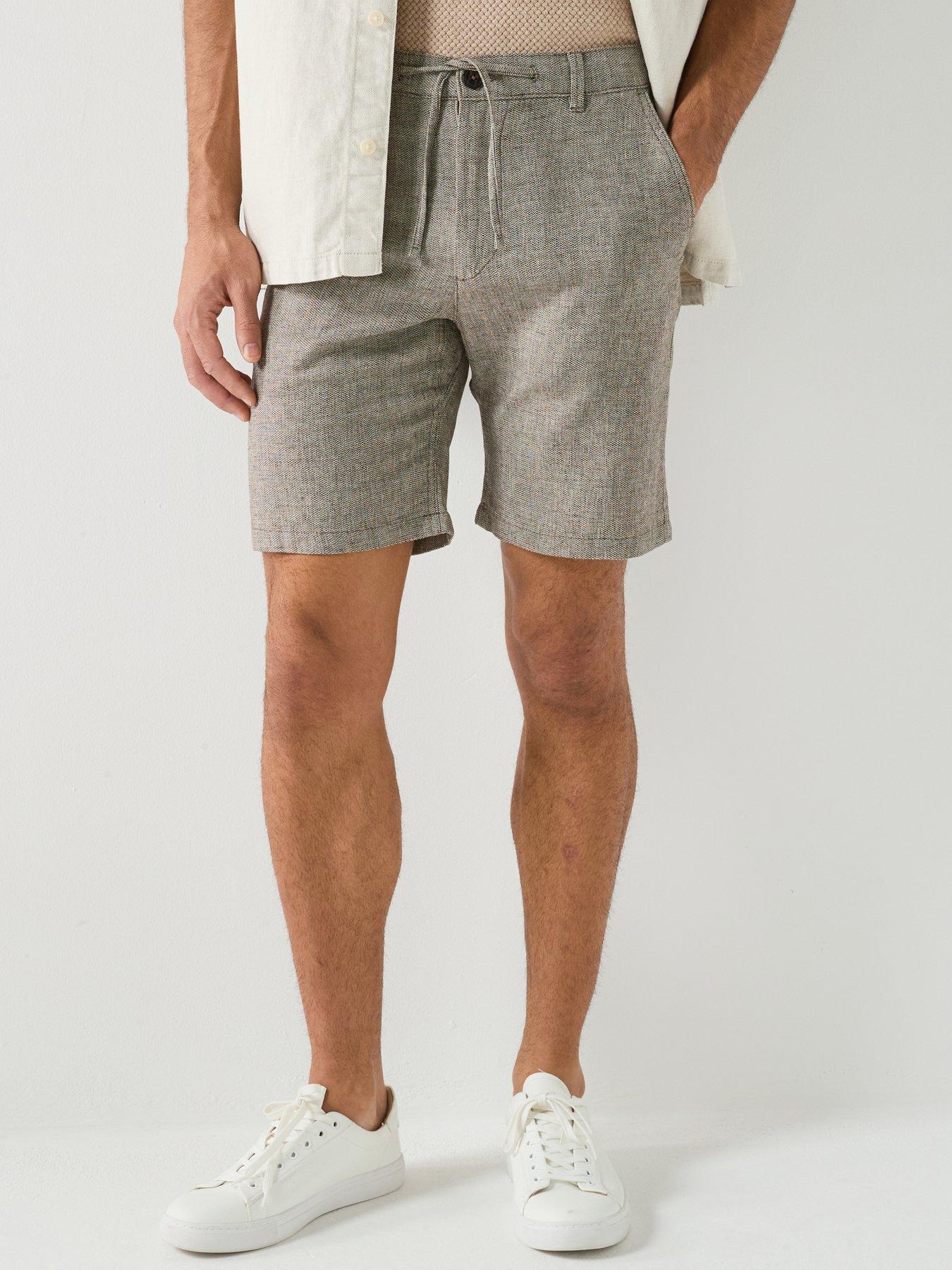 Selected: Brody Slim Fit Linen Shorts