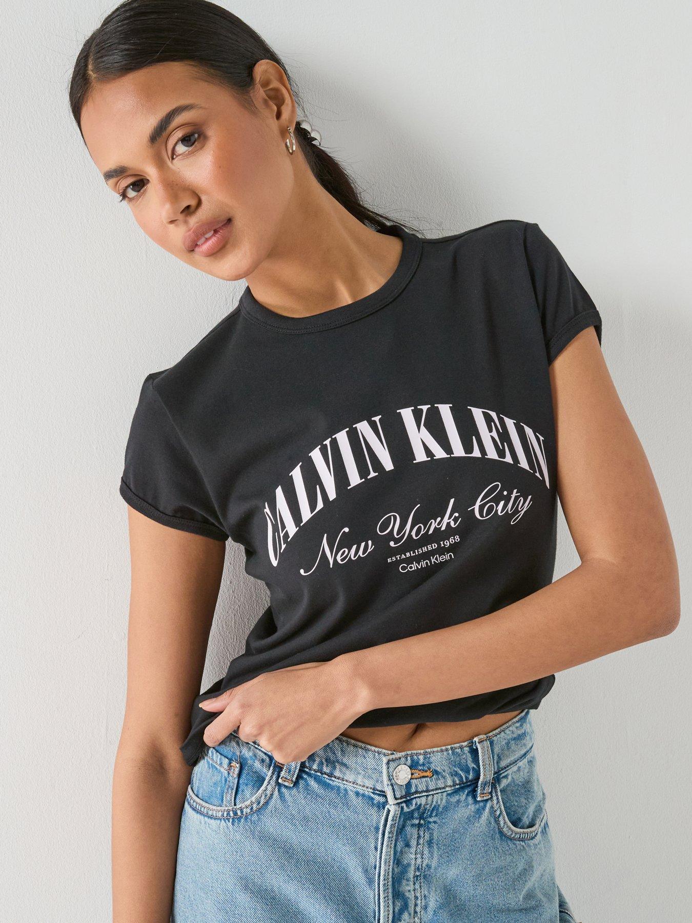 Calvin Klein Jeans Short Sleeve Graphic Logo Baby T-Shirt - Black