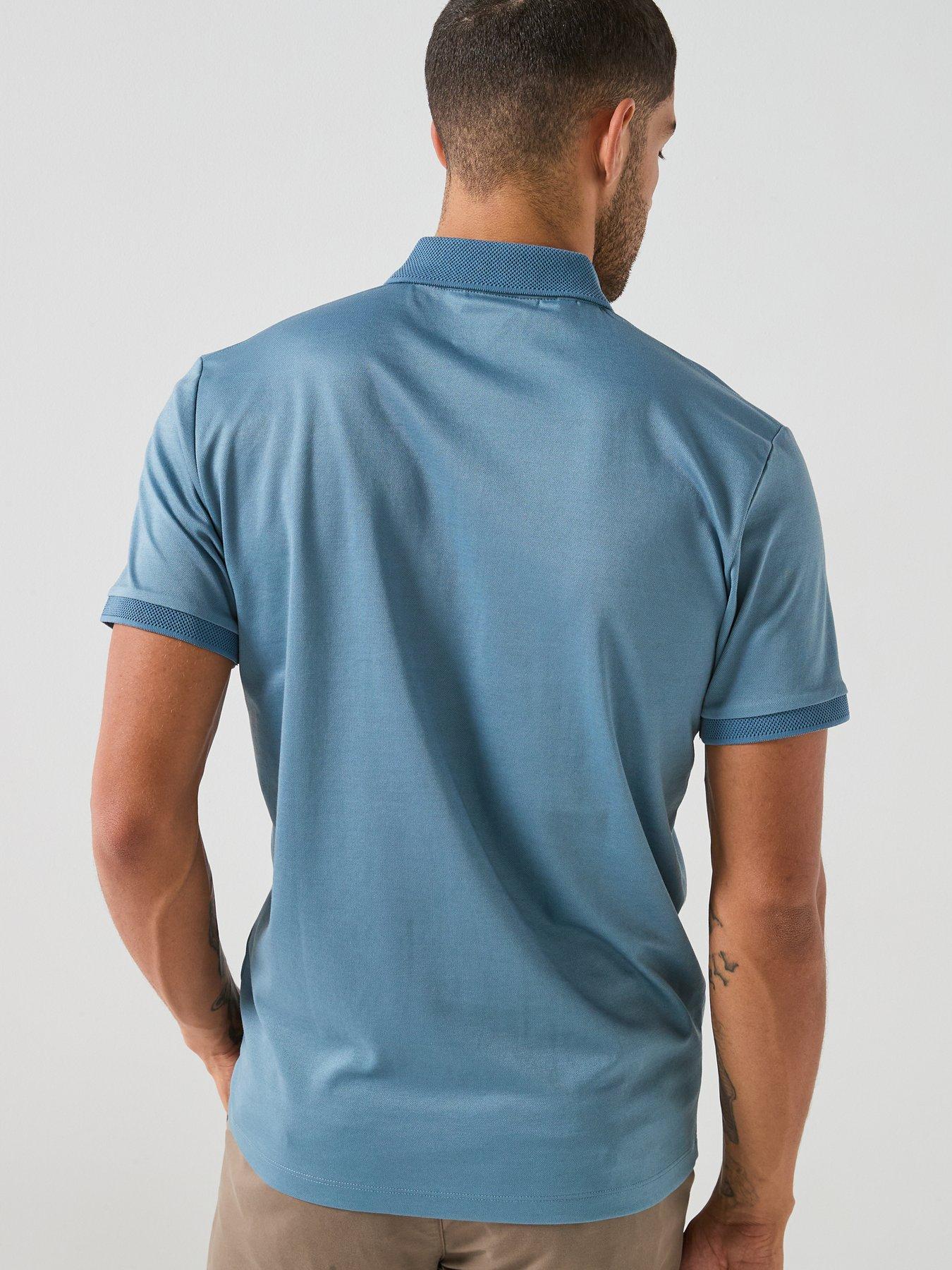 Image 2 of 4 of Selected Fave Zip Short Sleeve Polo Shirt