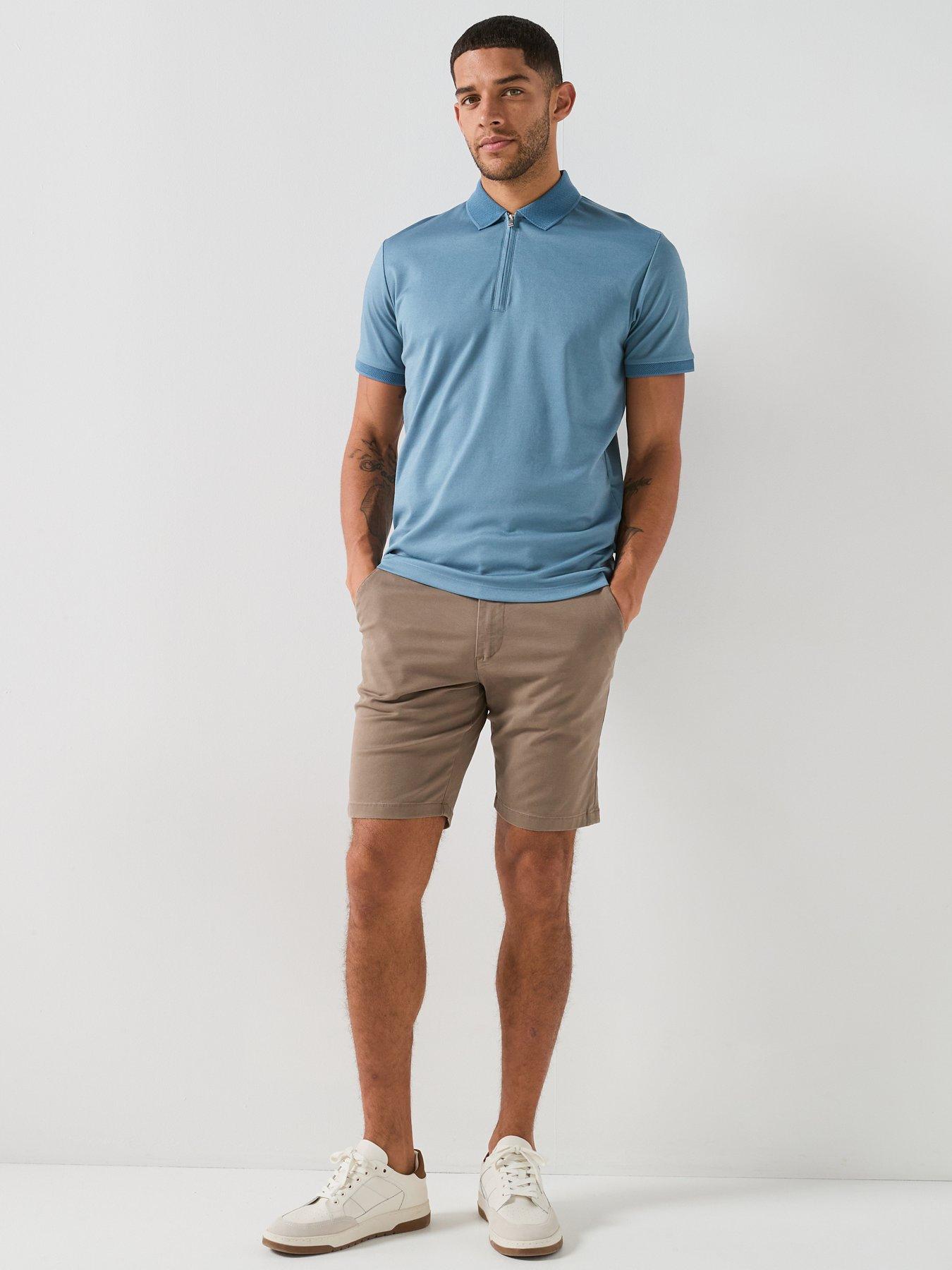 Image 3 of 4 of Selected Fave Zip Short Sleeve Polo Shirt