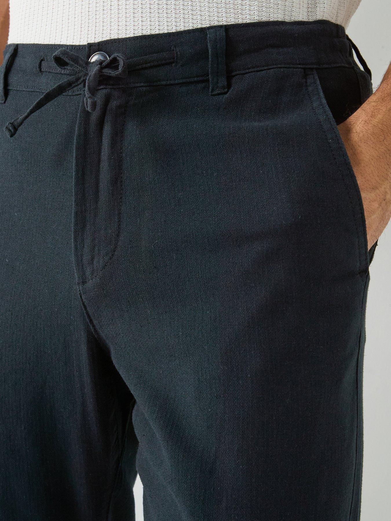 Image 4 of 6 of Selected Brody Slim Fit Linen Trousers