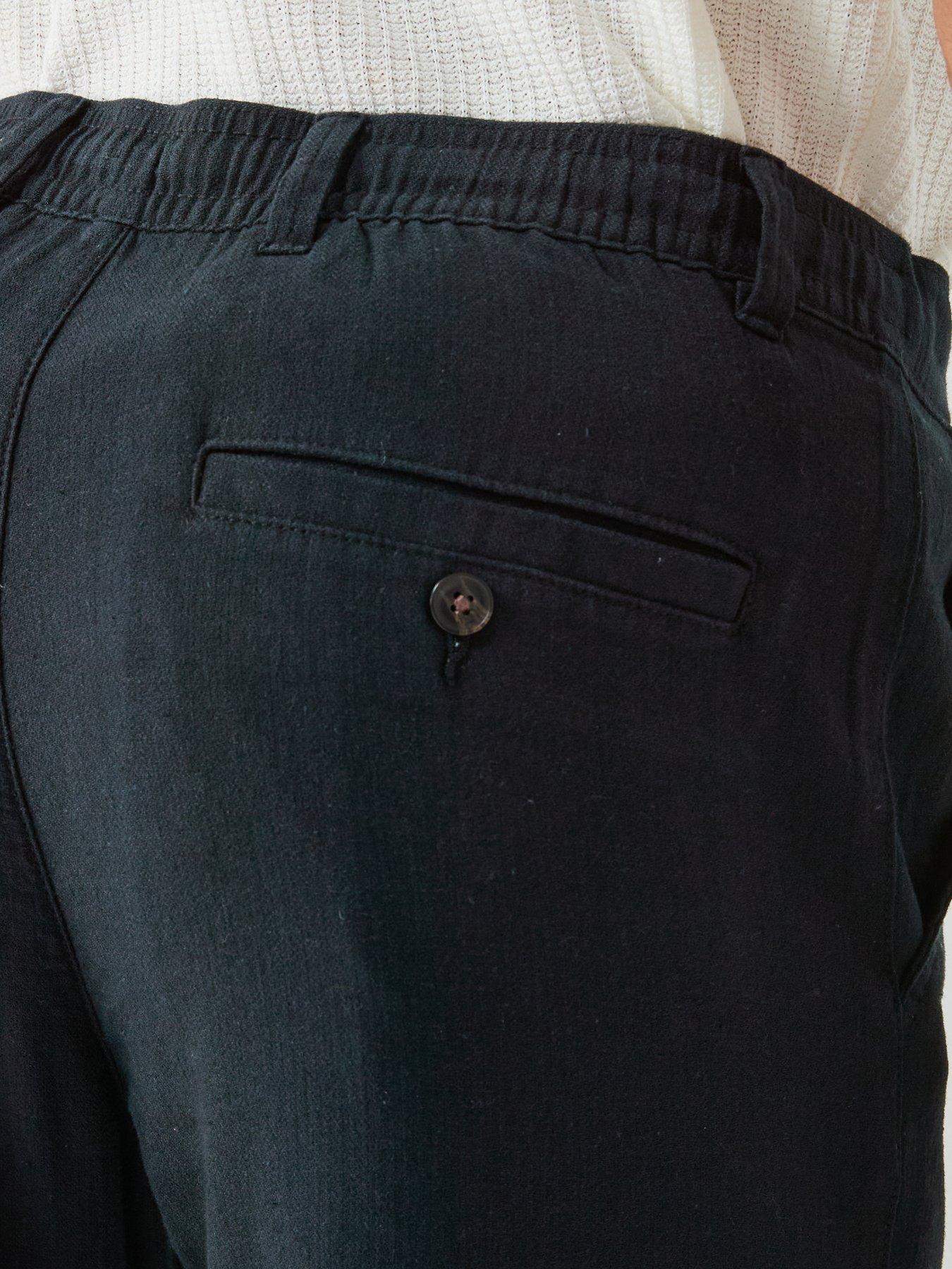 Image 5 of 6 of Selected Brody Slim Fit Linen Trousers