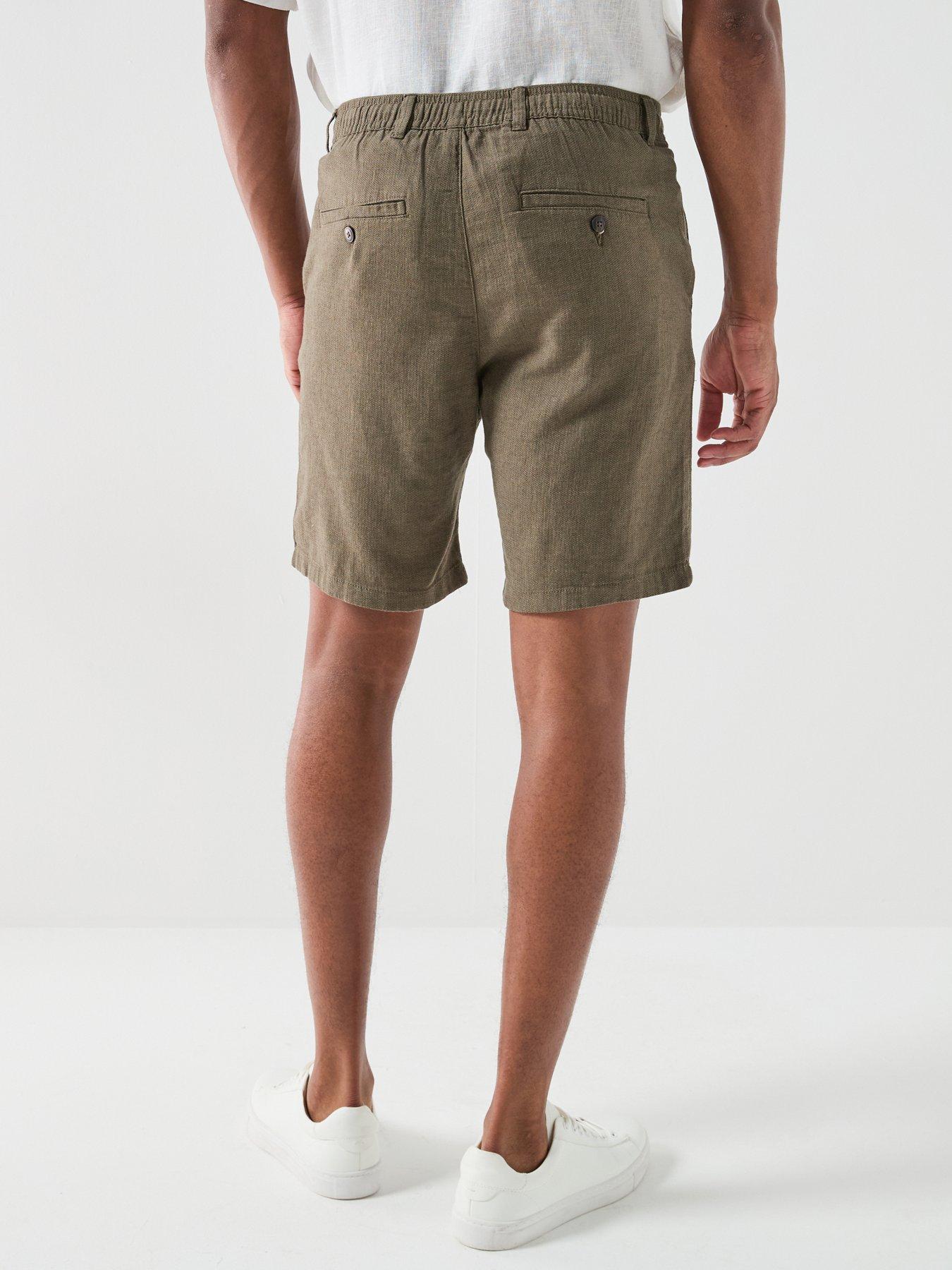 Image 2 of 4 of Selected Brody Slim Fit Linen Shorts
