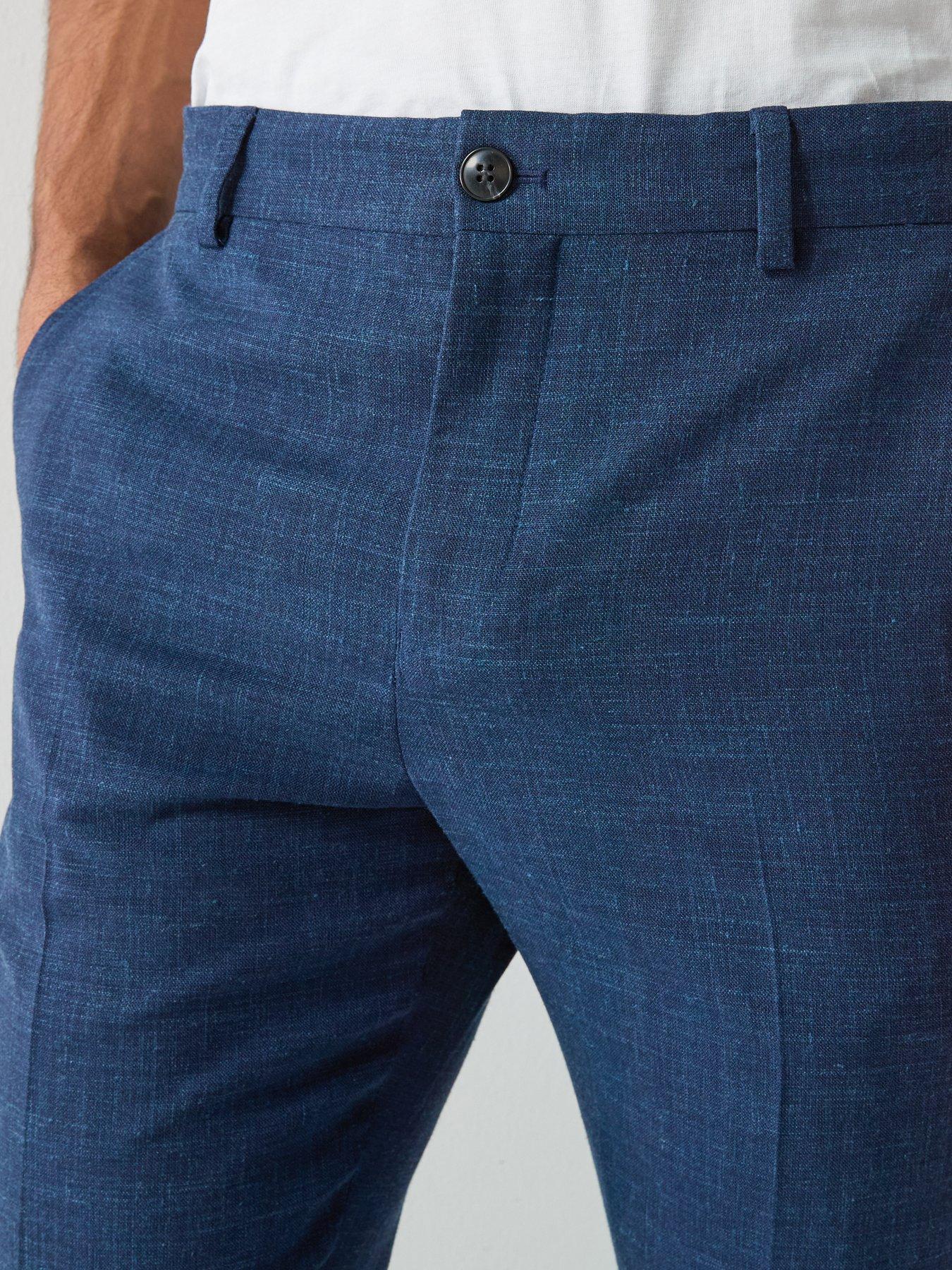 Image 4 of 6 of Selected Selected Oasis Slim Fit Linen Suit Trousers