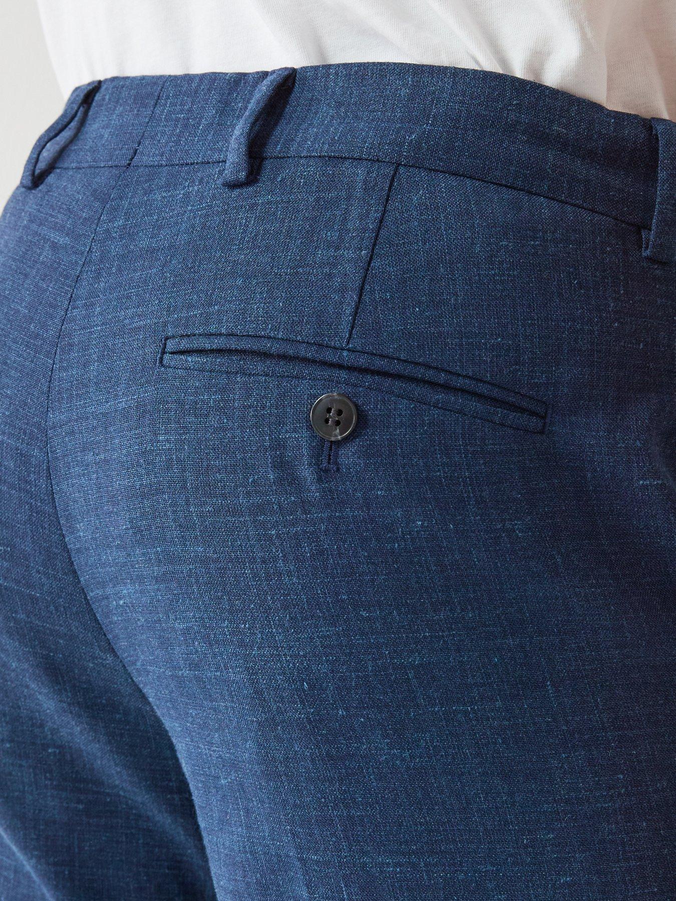 Image 5 of 6 of Selected Selected Oasis Slim Fit Linen Suit Trousers