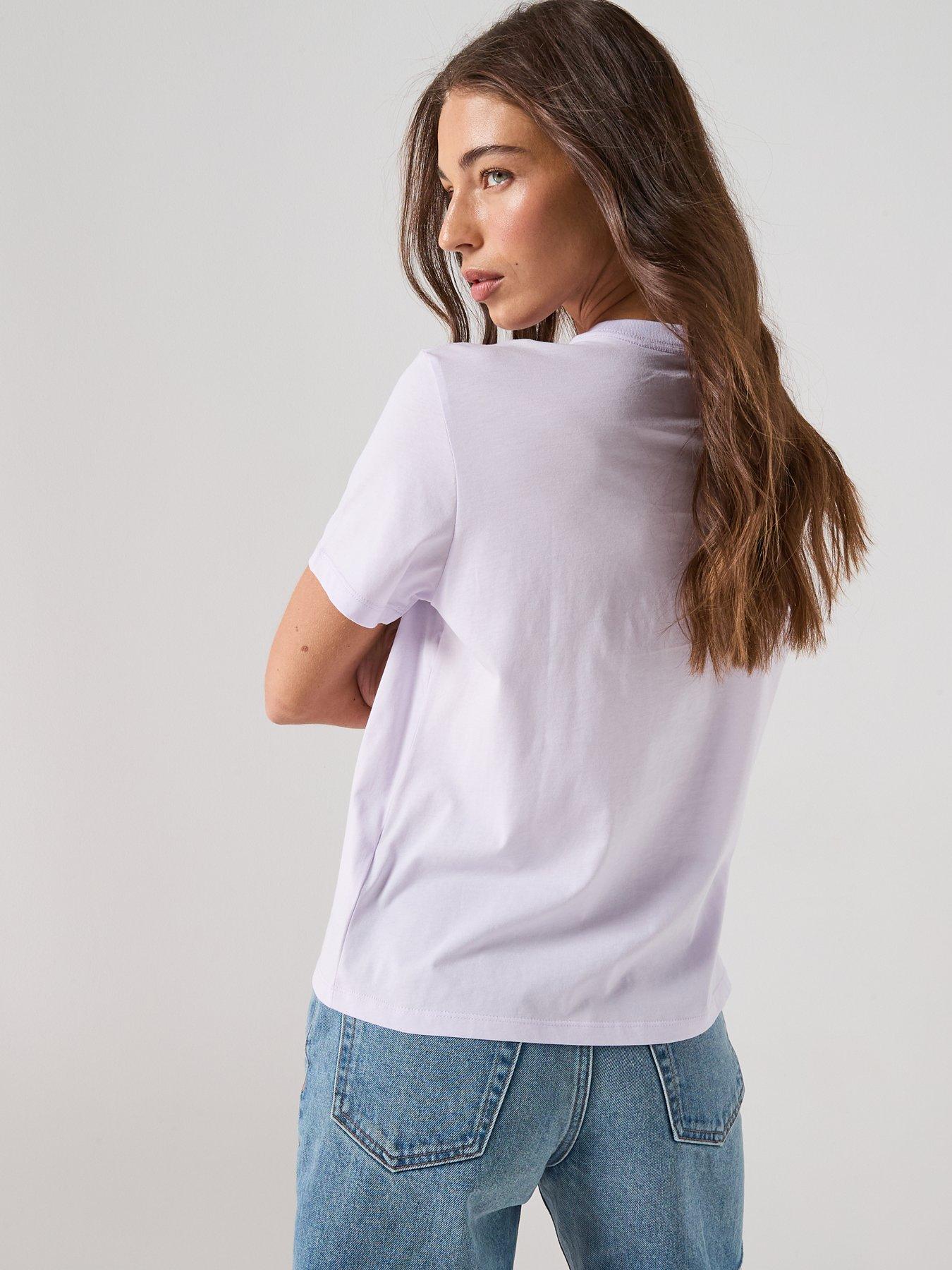 Image 2 of 6 of Calvin Klein Jeans Short Sleeve Classic Monologo T-Shirt - Purple
