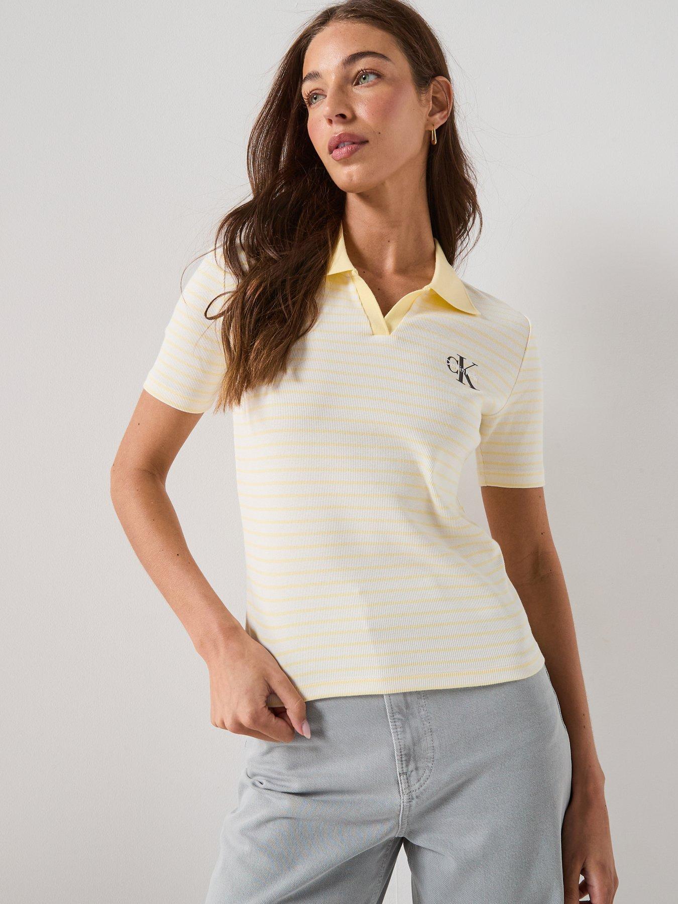 Calvin Klein Jeans Monologo Rib Polo (stripe)