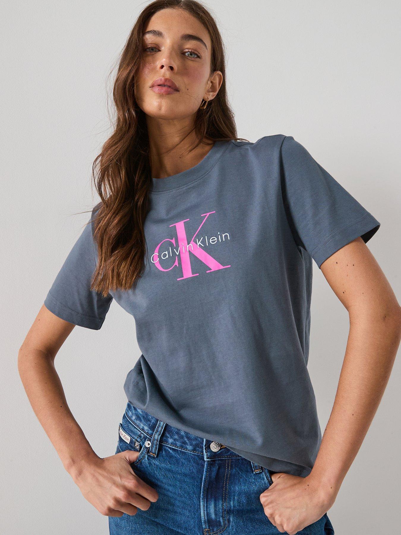 Calvin Klein Jeans Hero Classic Monologo T-Shirt - Grey