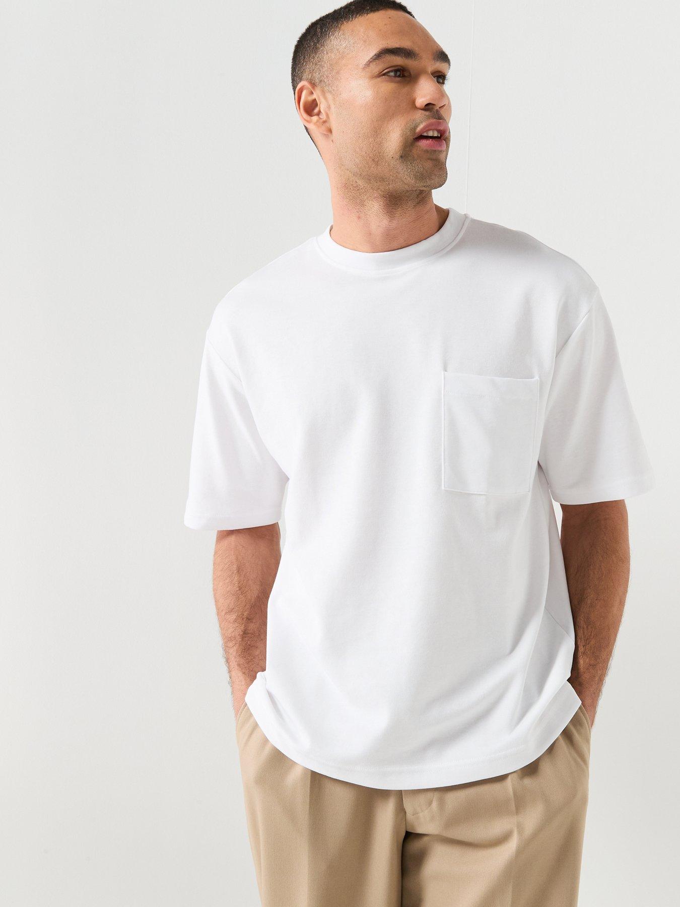 Image 6 of 6 of Selected Oscar Pocket Detail T-shirt