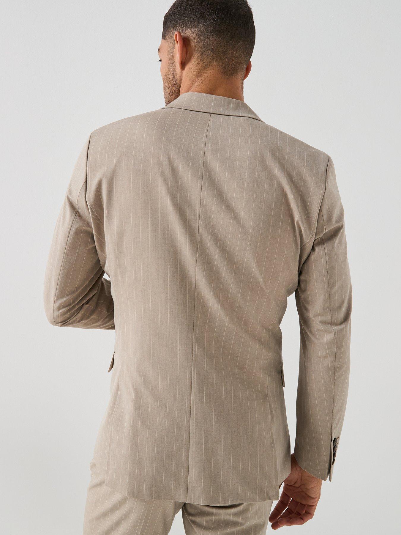 Image 2 of 4 of Selected Selected Liam Pinstripe Double Breasted Suit Jacket