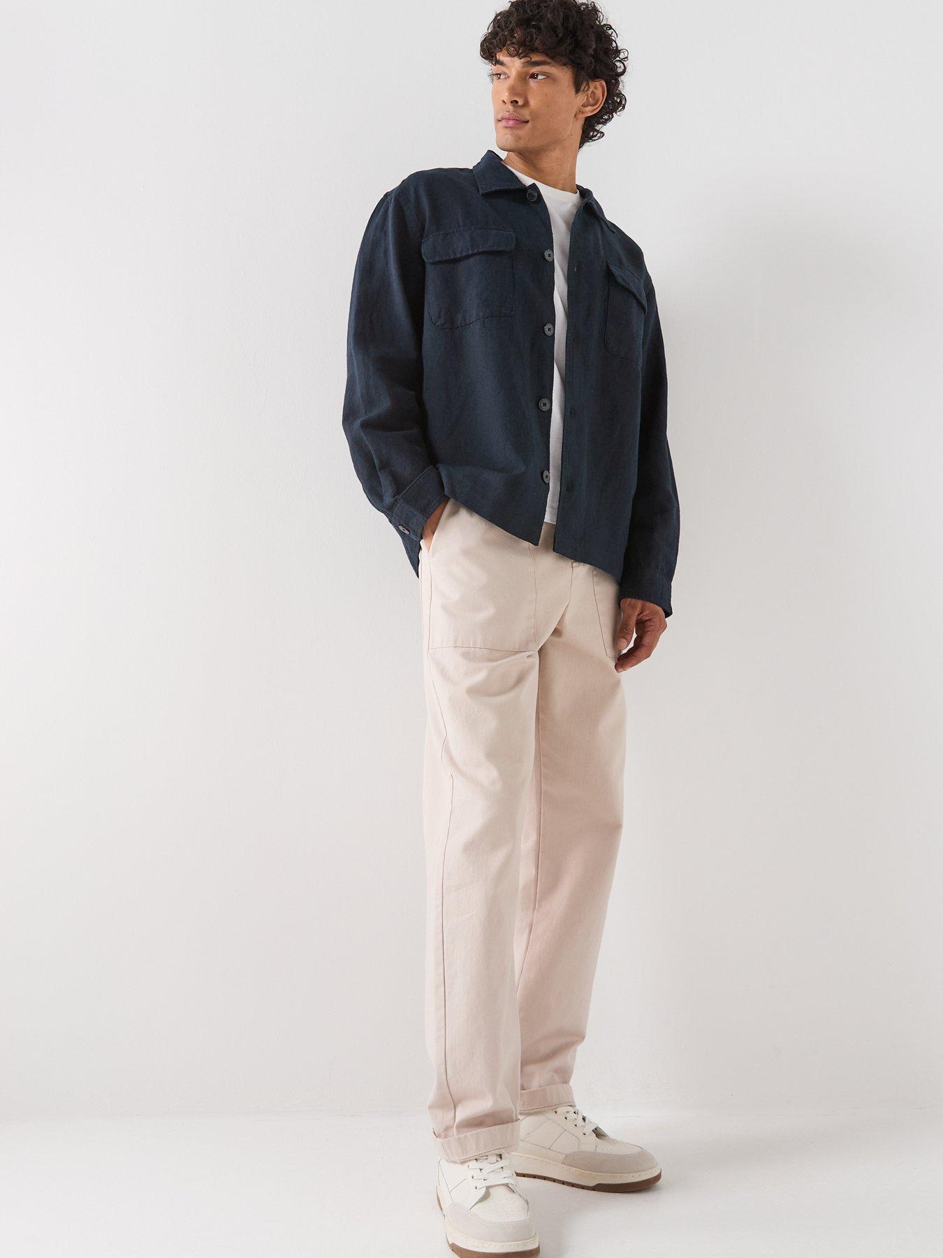 Image 3 of 6 of Selected Selected Leroy Linen Blend Overshirt