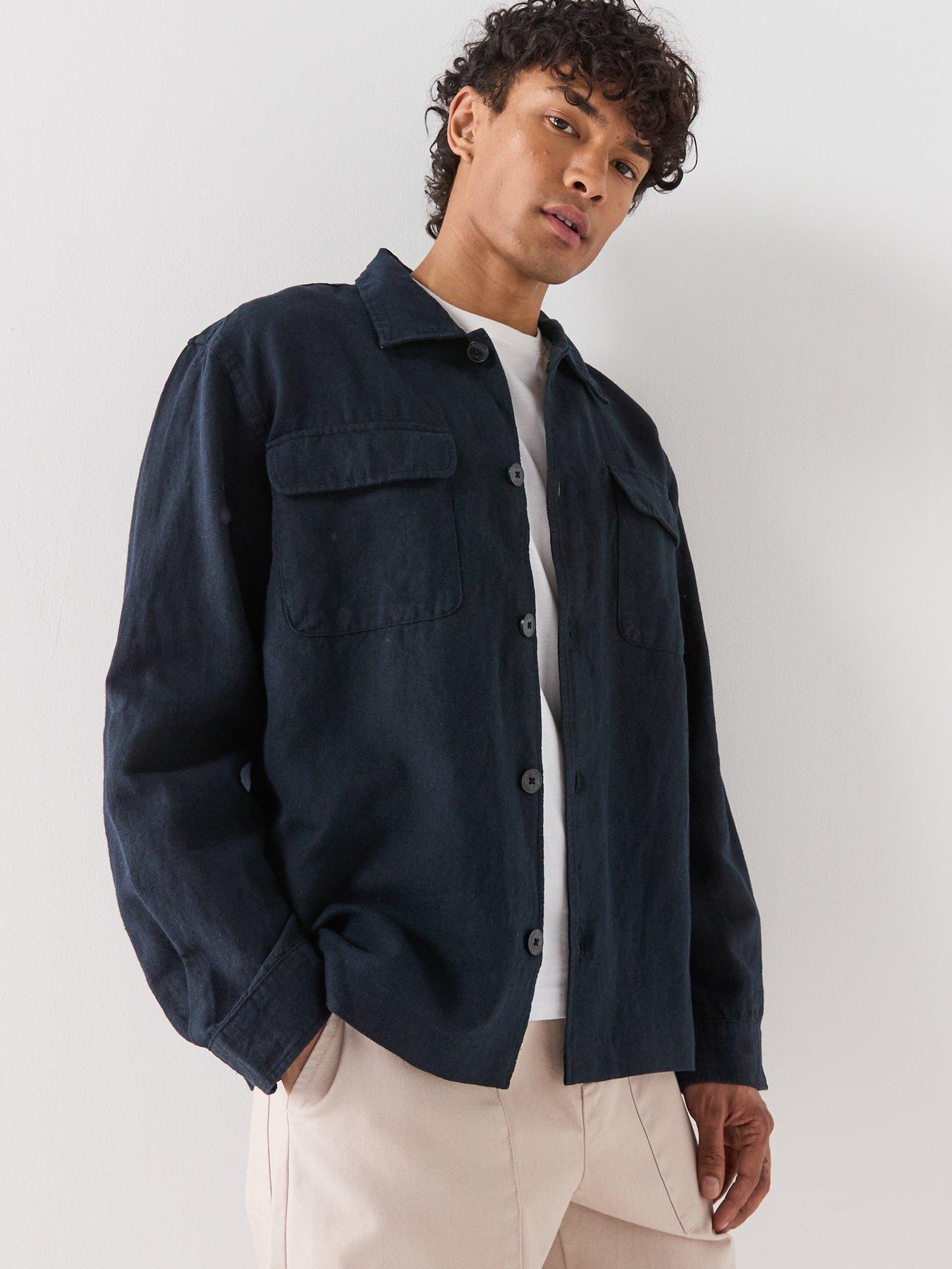 Image 4 of 6 of Selected Selected Leroy Linen Blend Overshirt