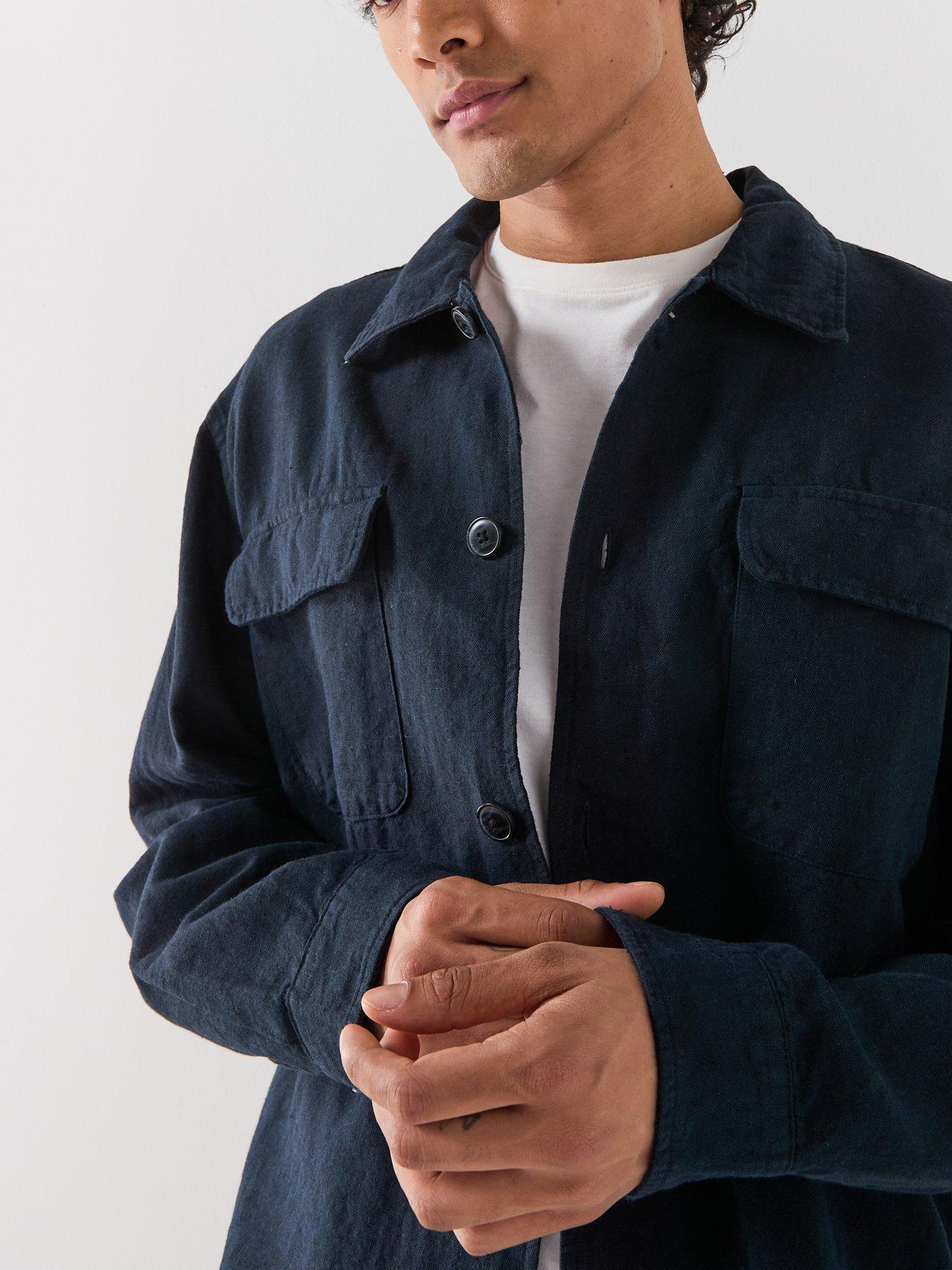 Image 6 of 6 of Selected Selected Leroy Linen Blend Overshirt