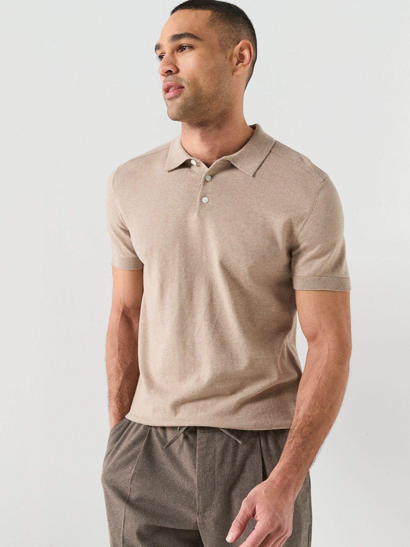 Image 5 of 6 of Selected Selected Berg Short Sleeve Knitted Polo Shirt