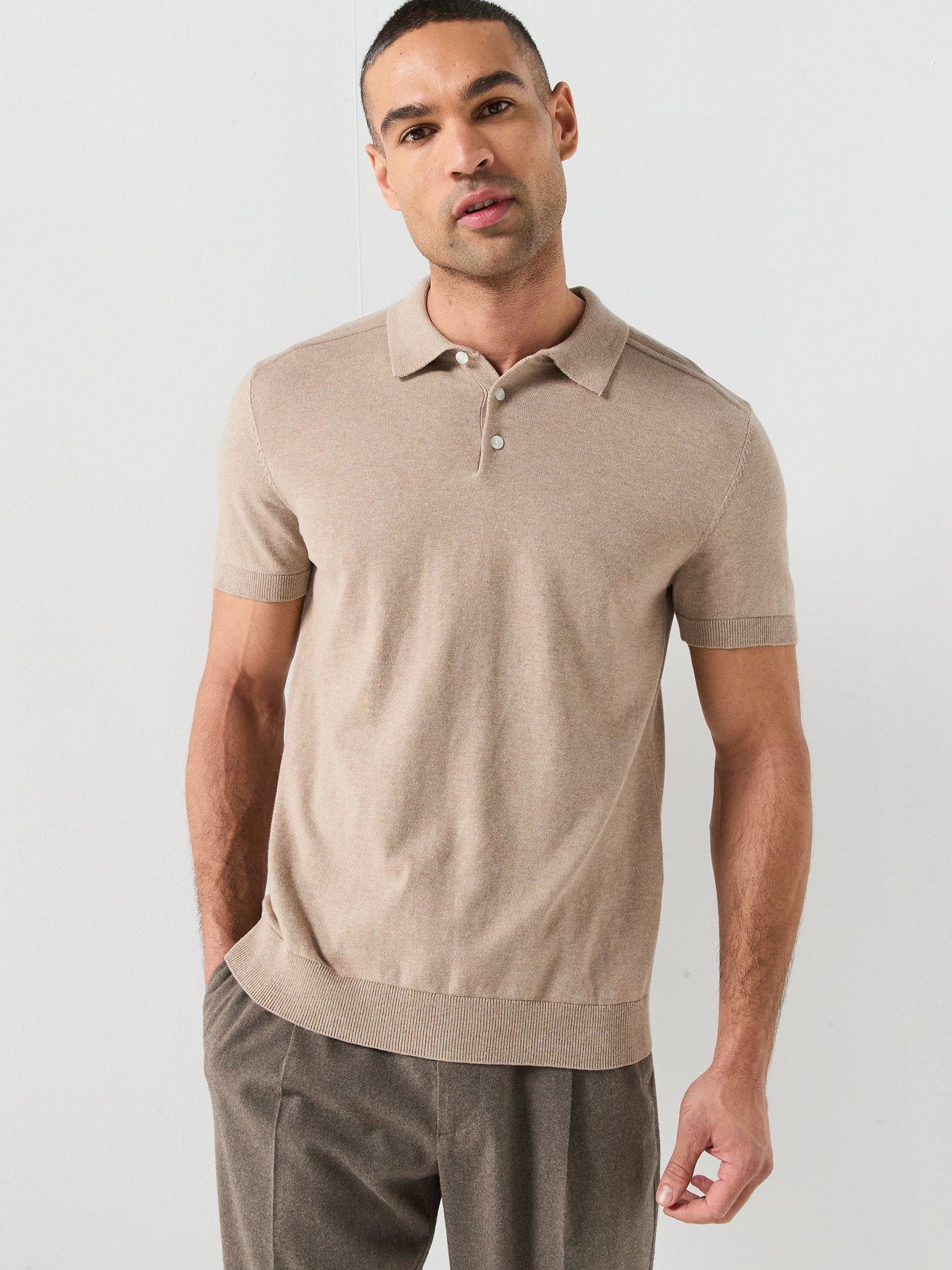 Image 6 of 6 of Selected Selected Berg Short Sleeve Knitted Polo Shirt