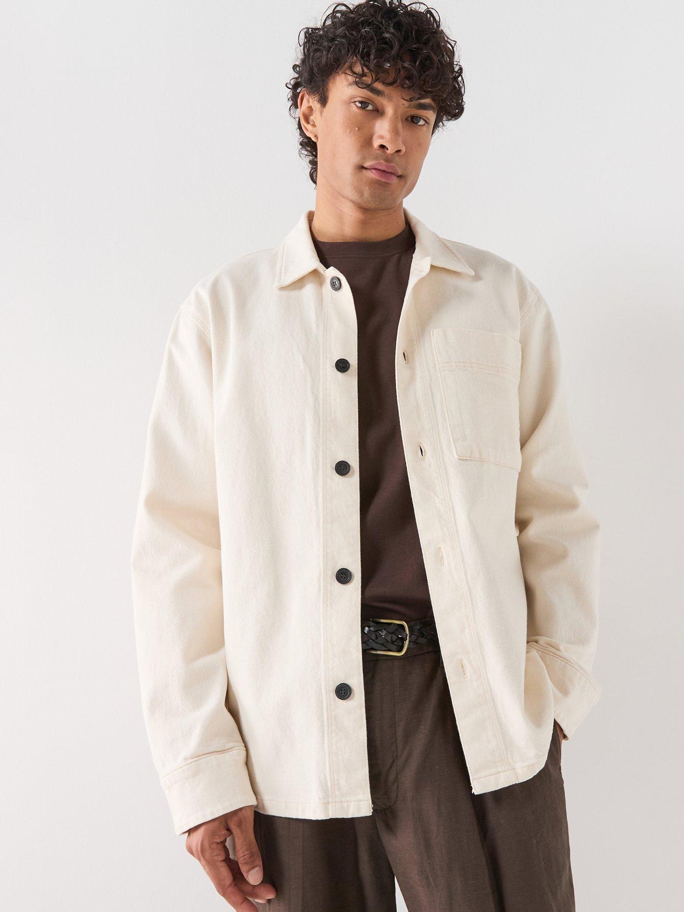 Selected Jake 611 Denim Overshirt - Cream